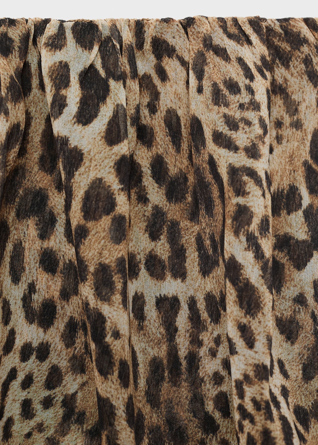 Animal-print crop top