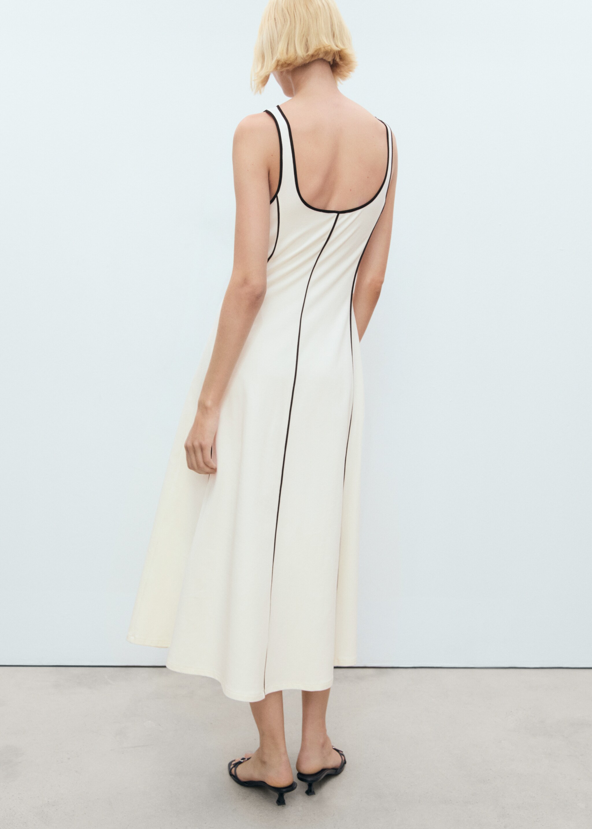 Vestido algodón rayas - Reverso del artículo