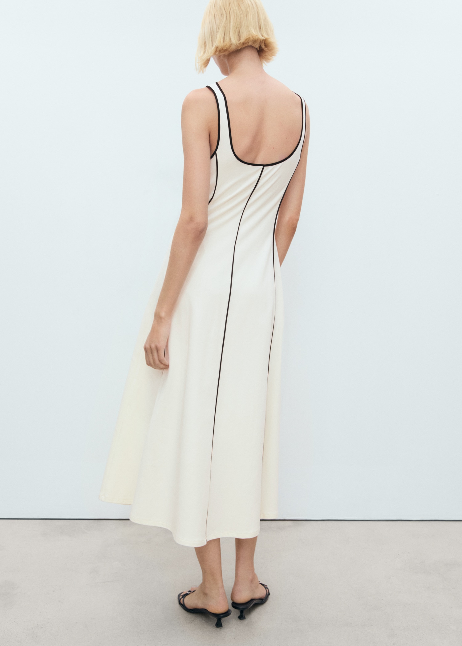 Vestito cotone righe - Retro dell'articolo
