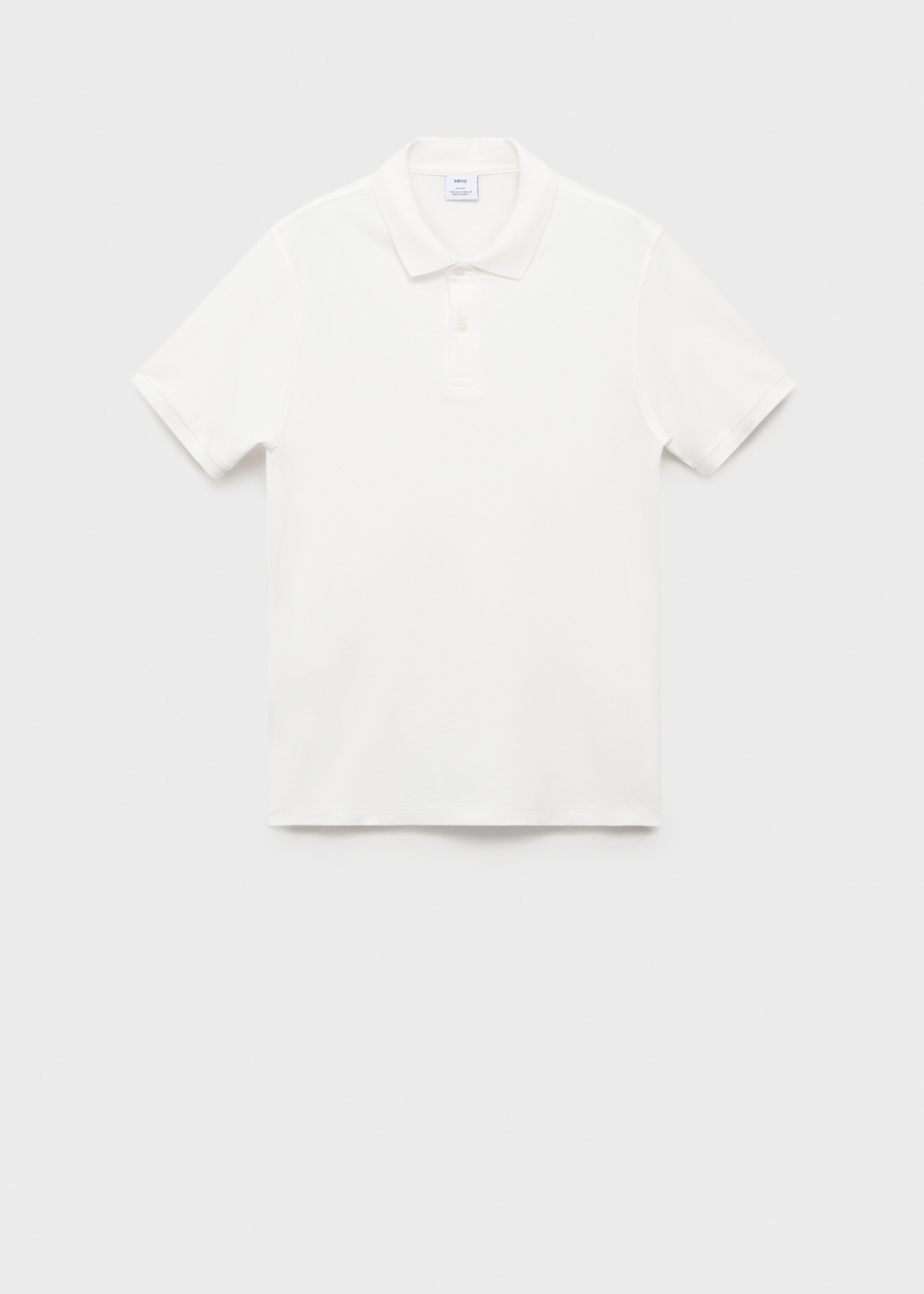 Regular kesim pamuklu pike polo gömlek - Modelsiz ürün