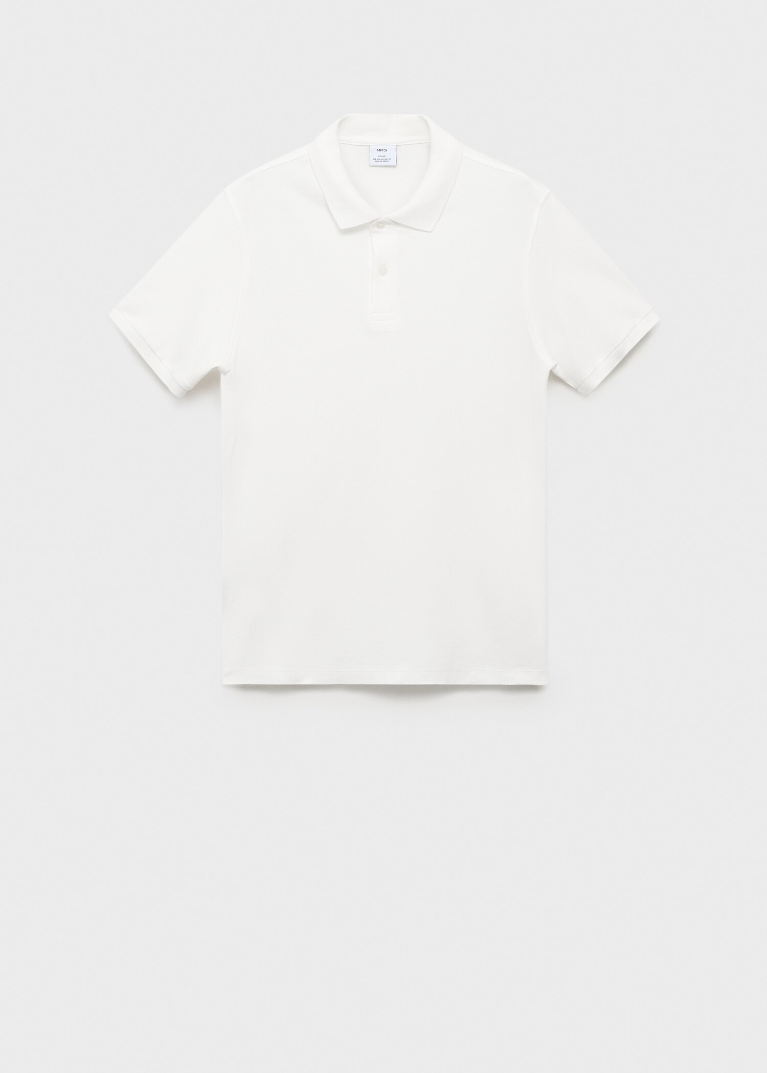 Regular-fit cotton piqué polo shirt - Article without model
