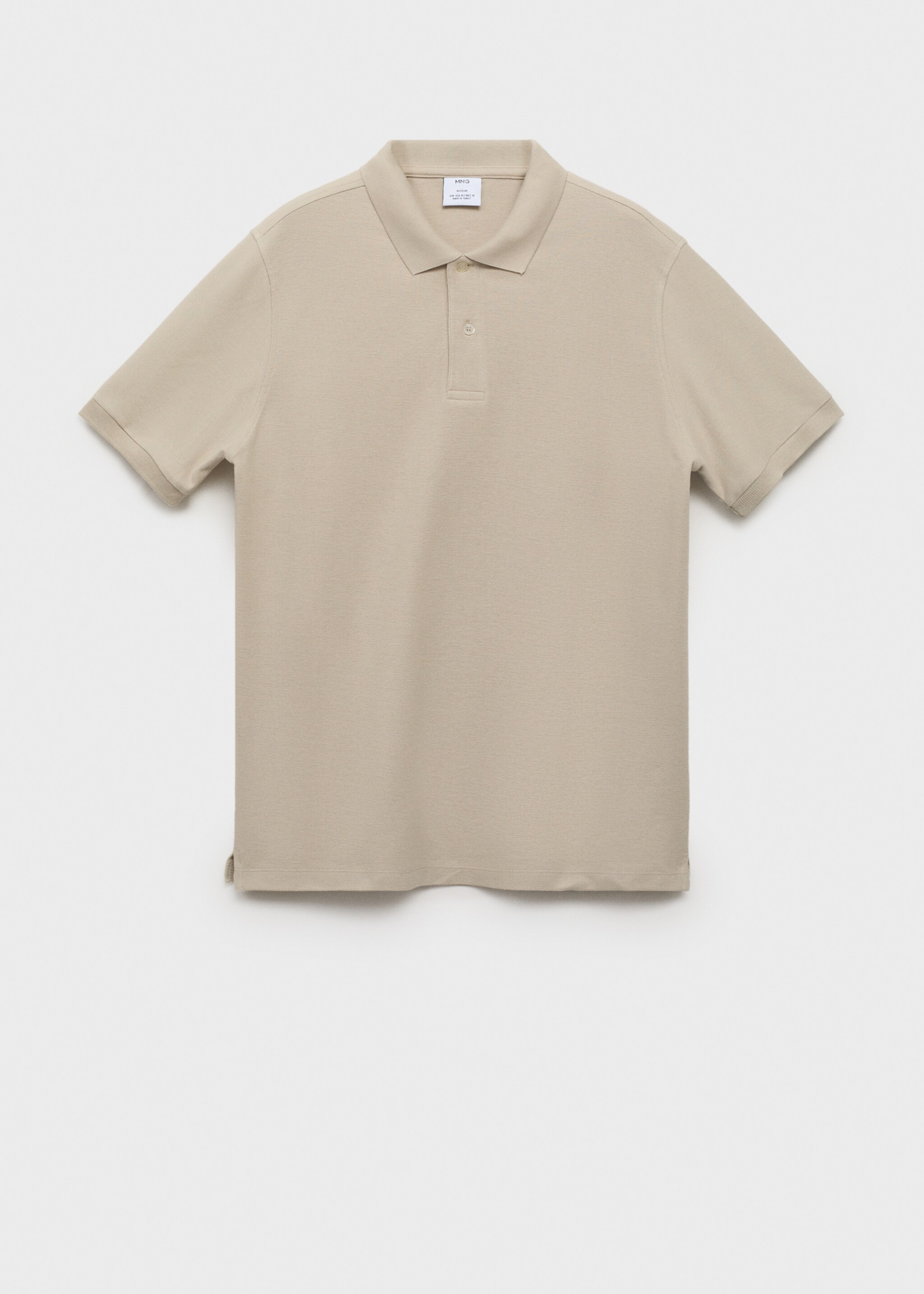 Regular-fit cotton piqué polo shirt - Article without model