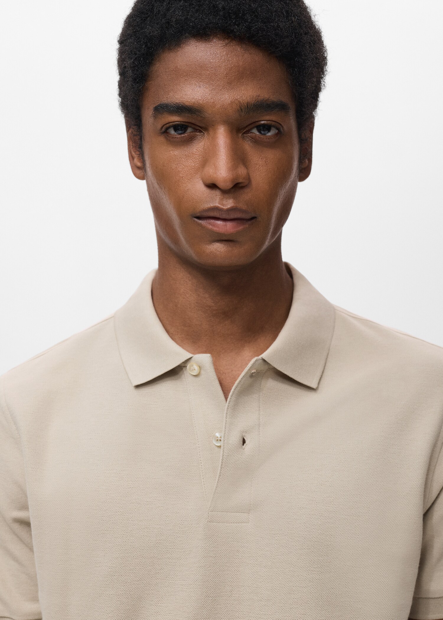Regular-Fit-Poloshirt aus Baumwoll-Piqué - Detail des Artikels 1