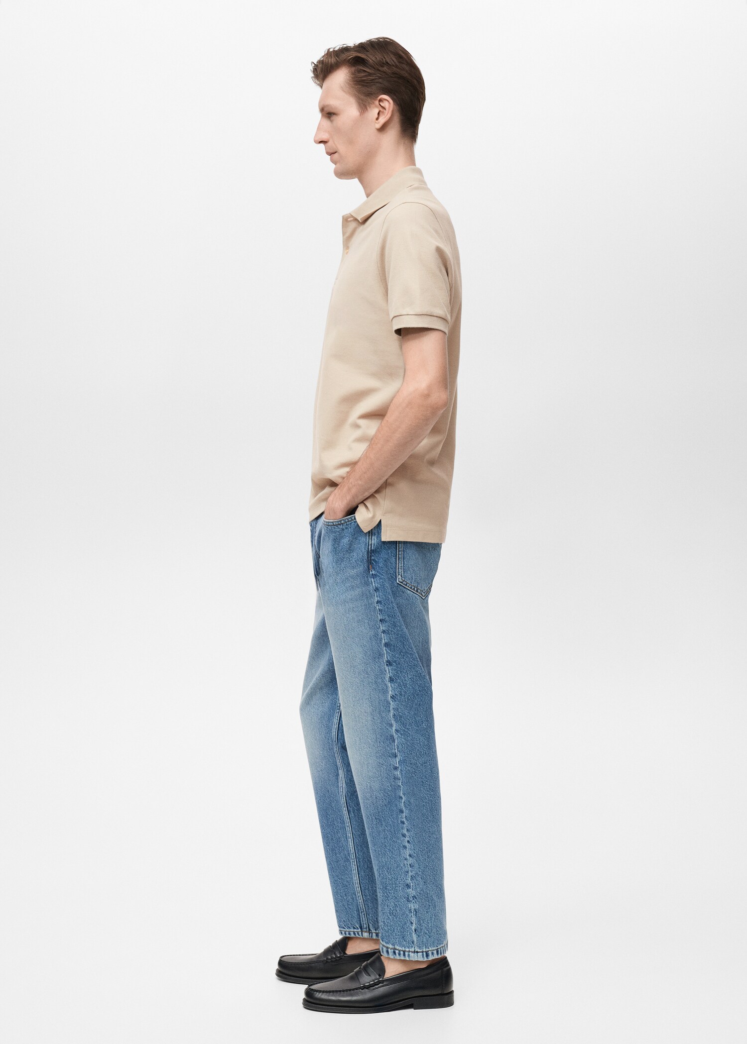 Regular-Fit-Poloshirt aus Baumwoll-Piqué - Detail des Artikels 2