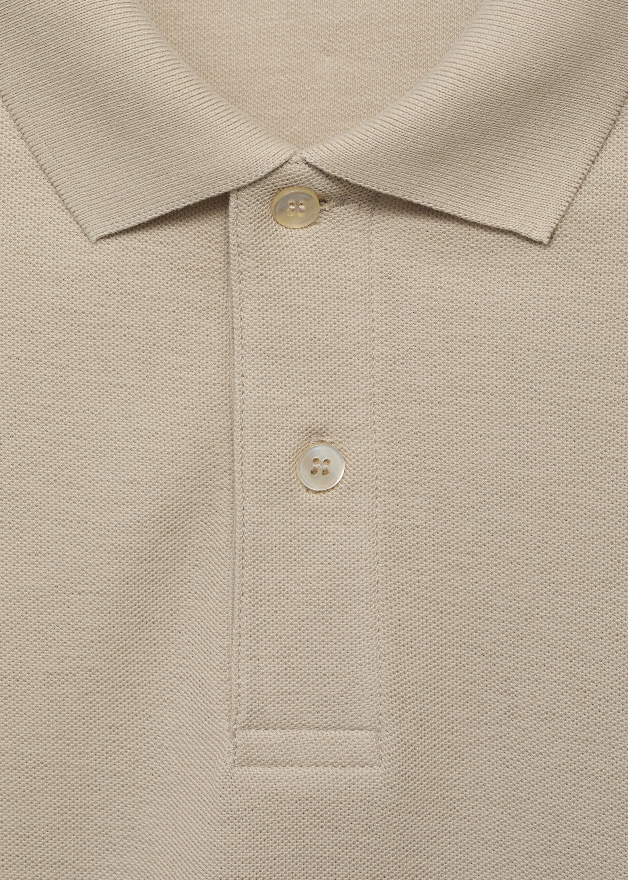 Regular-fit cotton piqué polo shirt - Details of the article 8