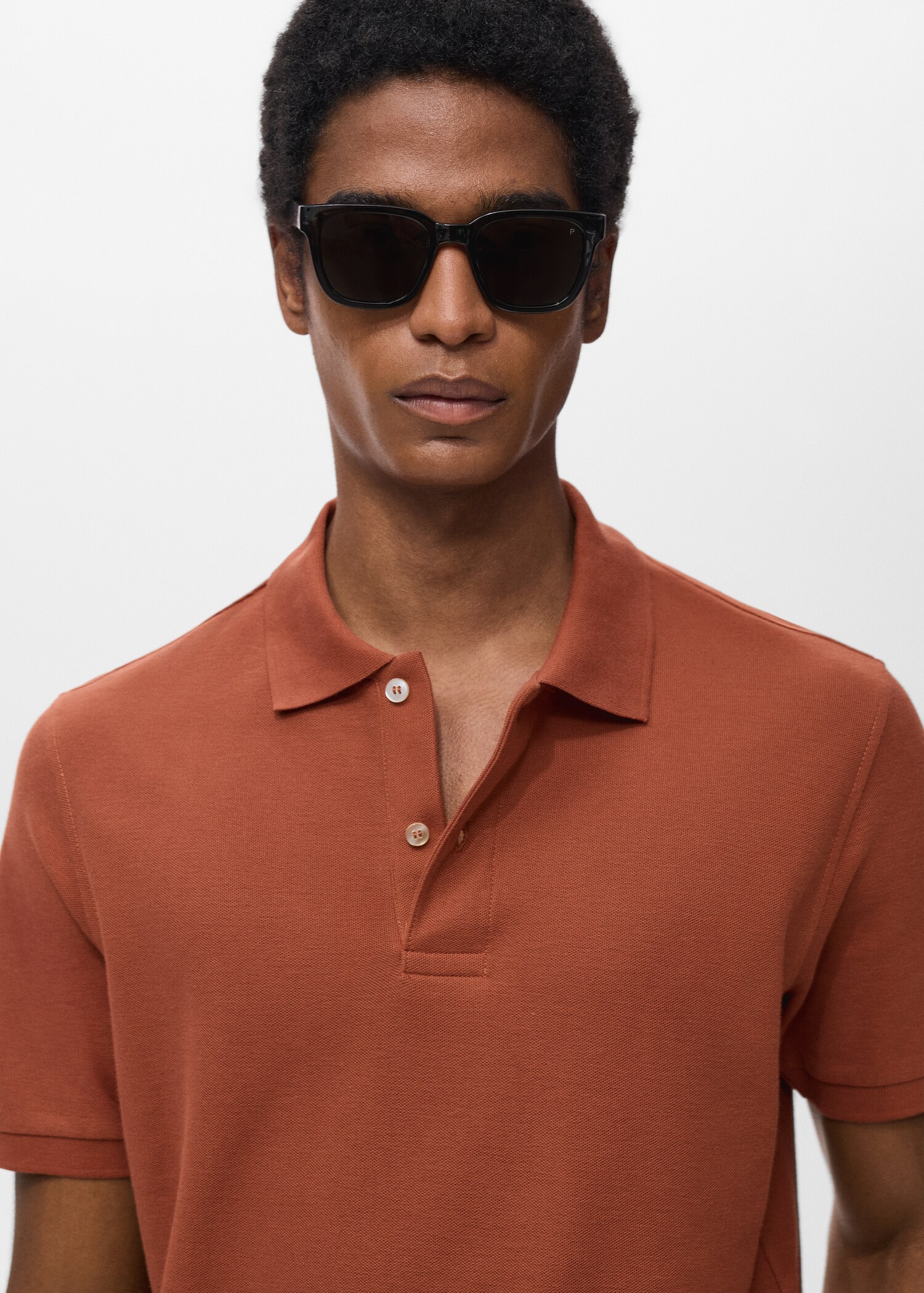Regular-Fit-Poloshirt aus Baumwoll-Piqué - Detail des Artikels 1