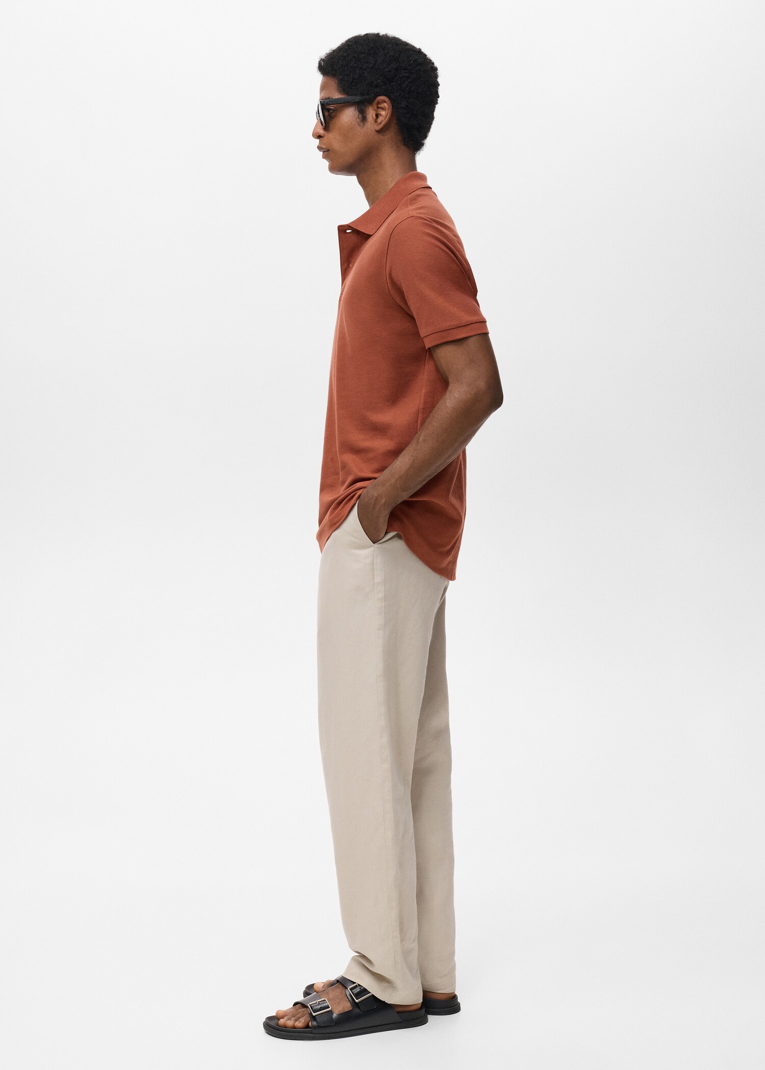 Regular-Fit-Poloshirt aus Baumwoll-Piqué - Detail des Artikels 2