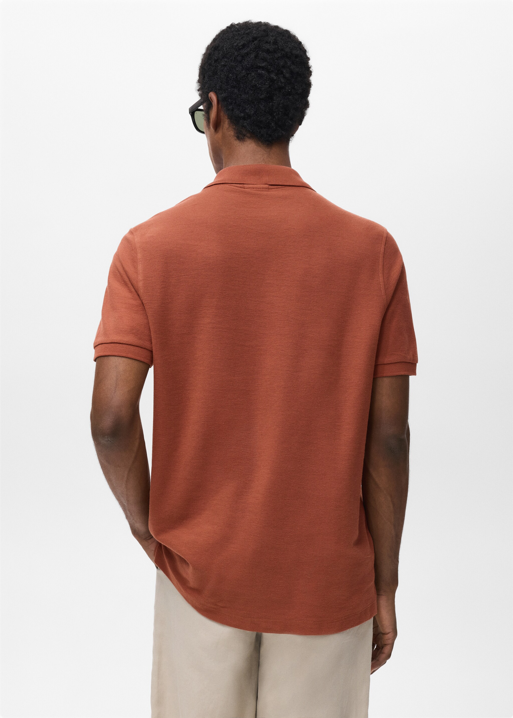 Polo regular fit algodón piqué - Reverso del artículo