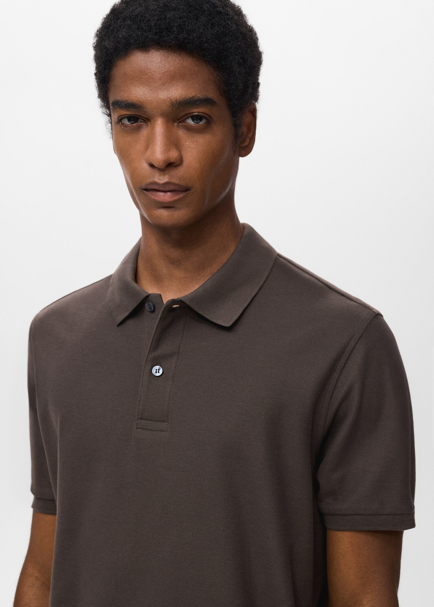 Regular-Fit-Poloshirt aus Baumwoll-Piqué - Detail des Artikels 1