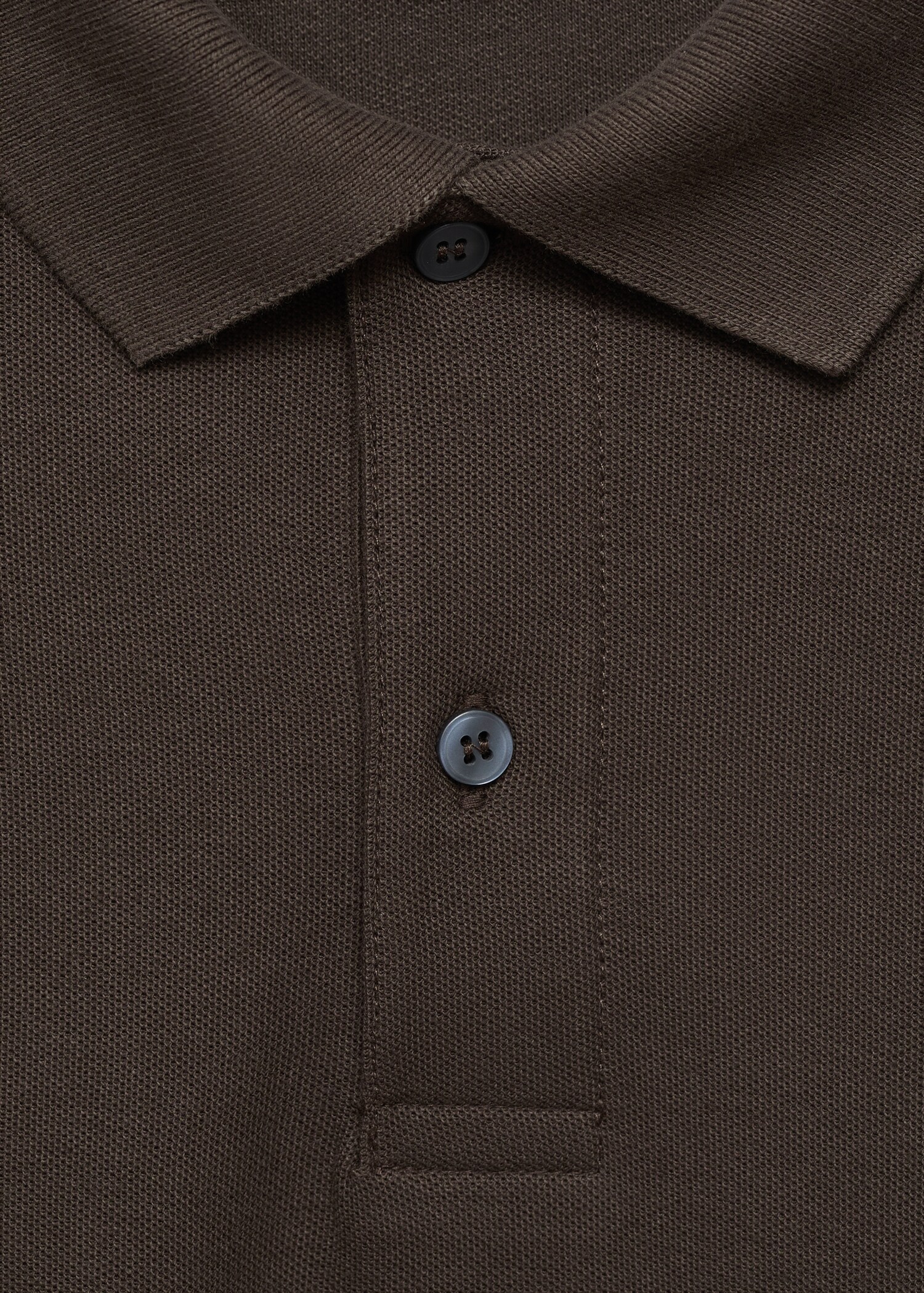 Regular-Fit-Poloshirt aus Baumwoll-Piqué - Detail des Artikels 8