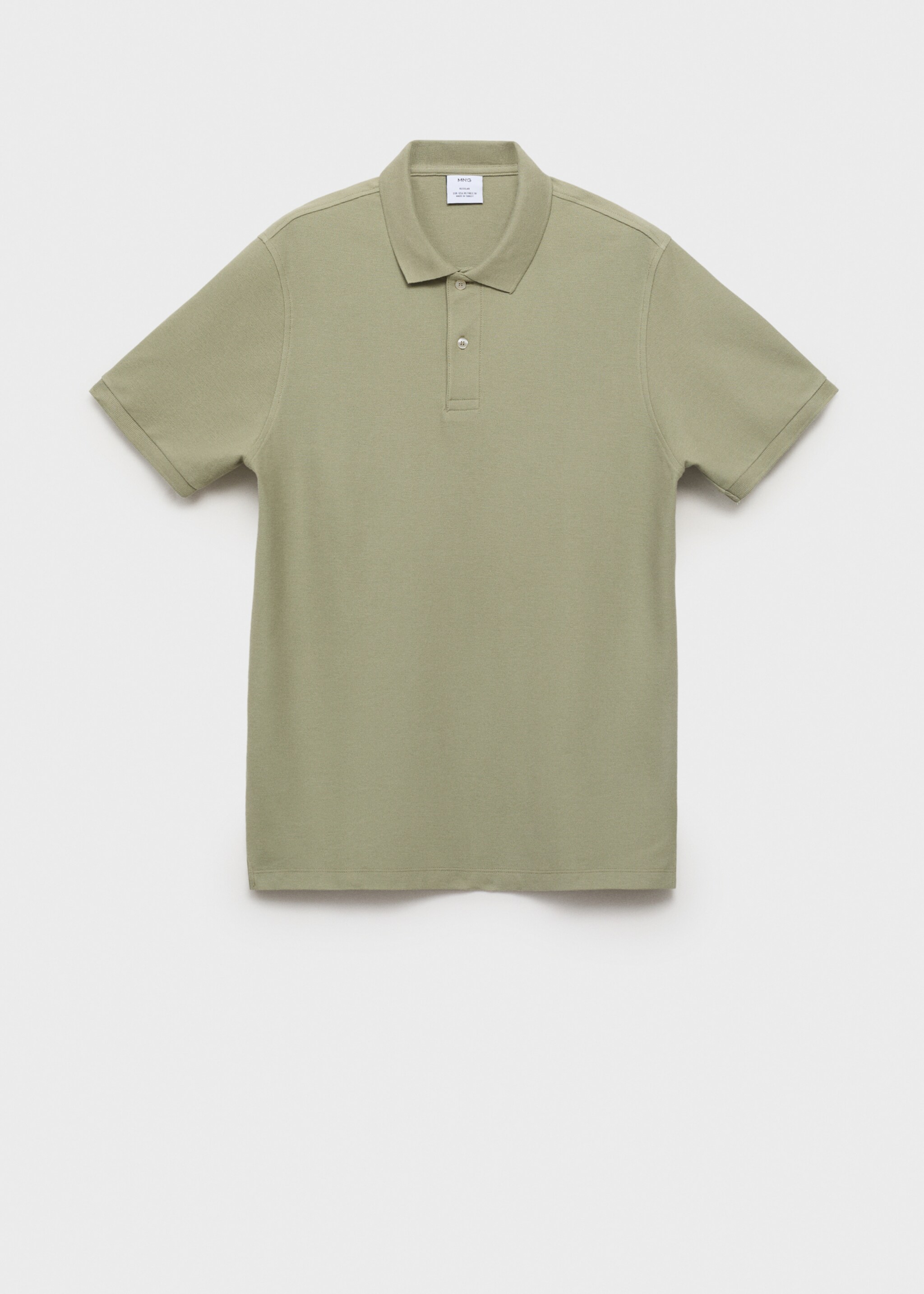 Regular kesim pamuklu pike polo gömlek - Modelsiz ürün