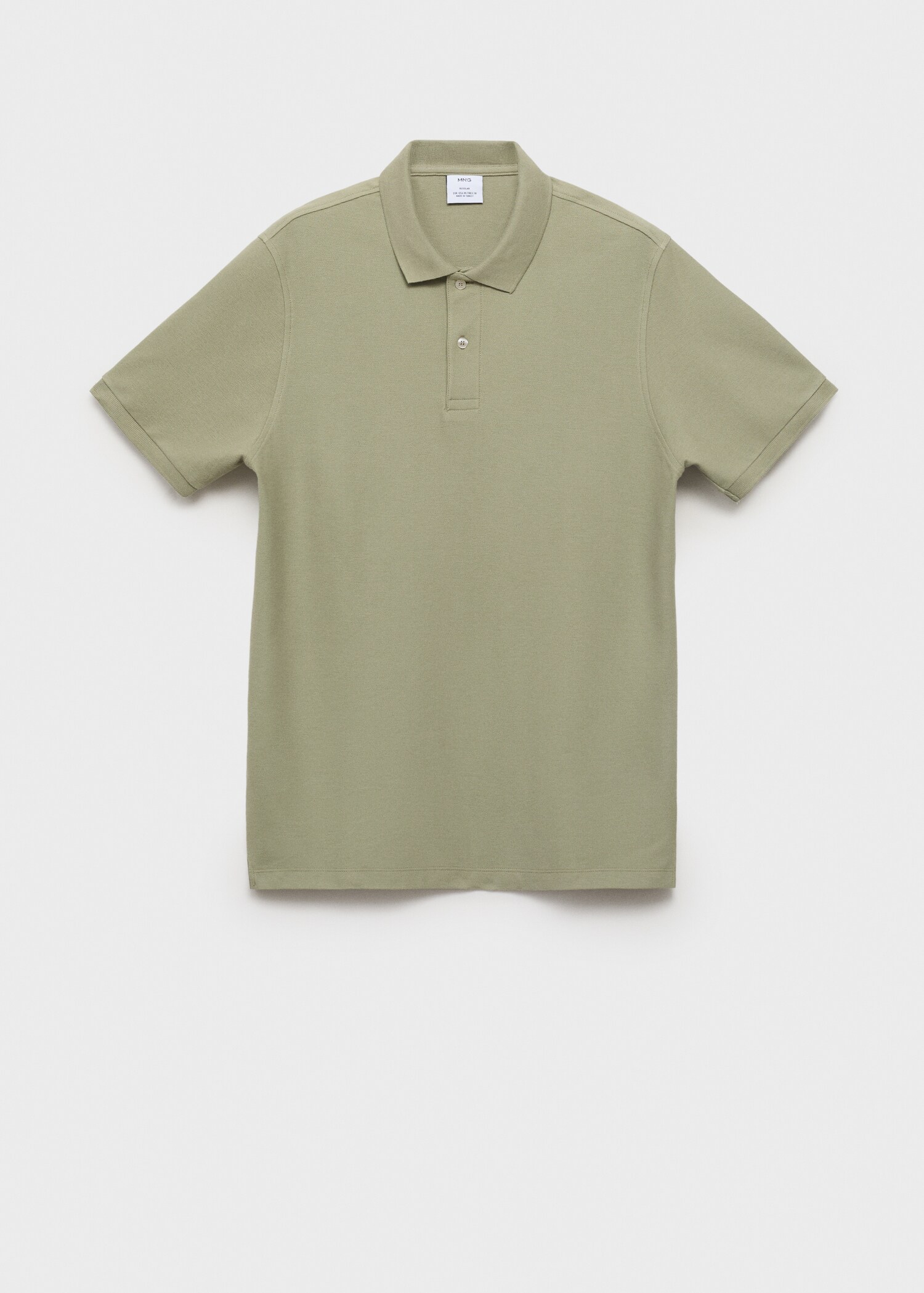 Regular-fit cotton piqué polo shirt - Article without model