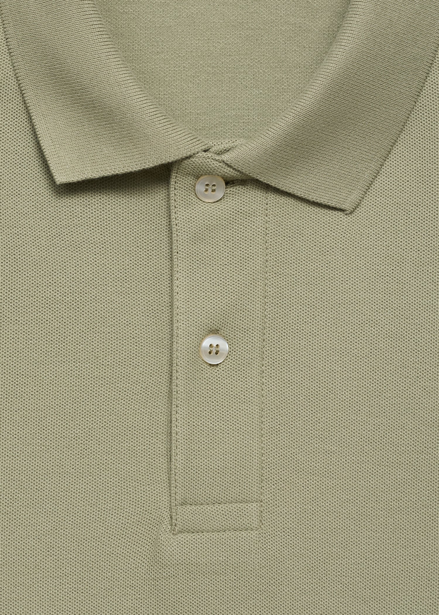 Regular-fit cotton piqué polo shirt - Details of the article 8
