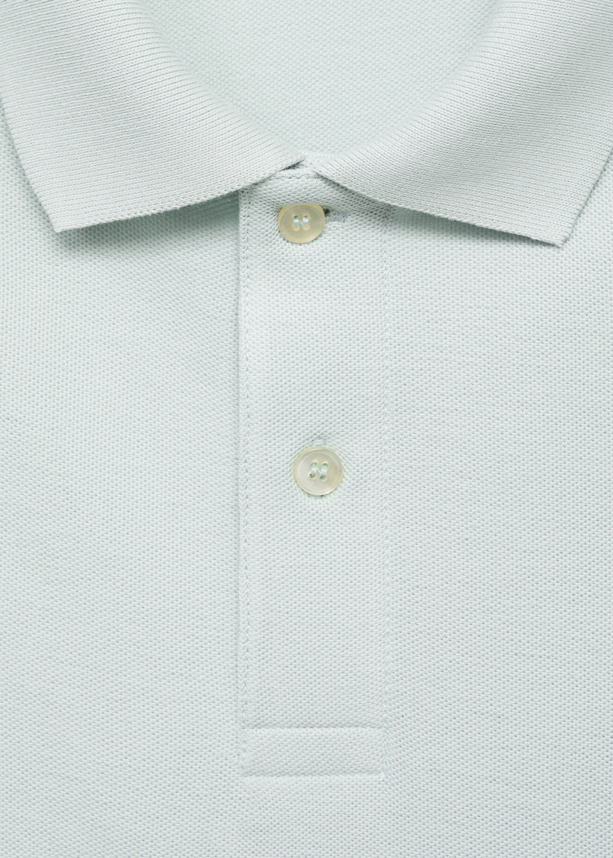 Regular-fit cotton piqué polo shirt - Details of the article 8
