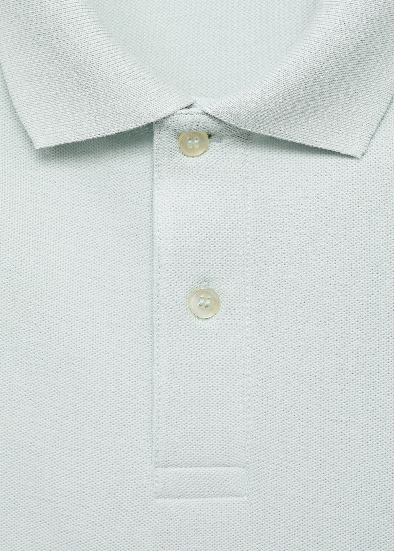 Regular-fit cotton piqué polo shirt - Details of the article 8