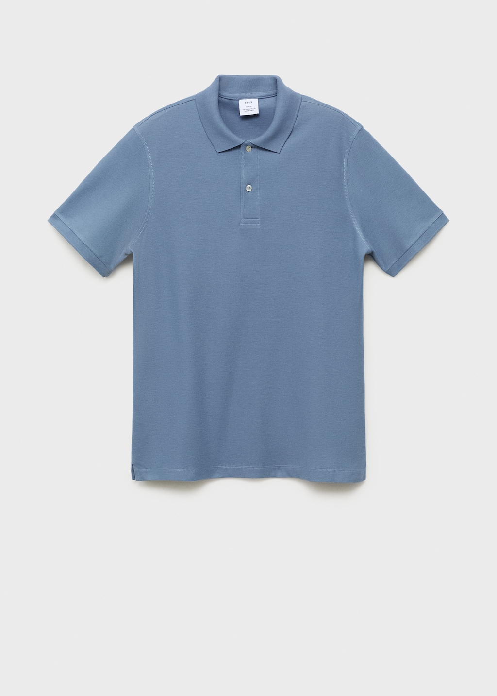 Regular-fit cotton piqué polo shirt