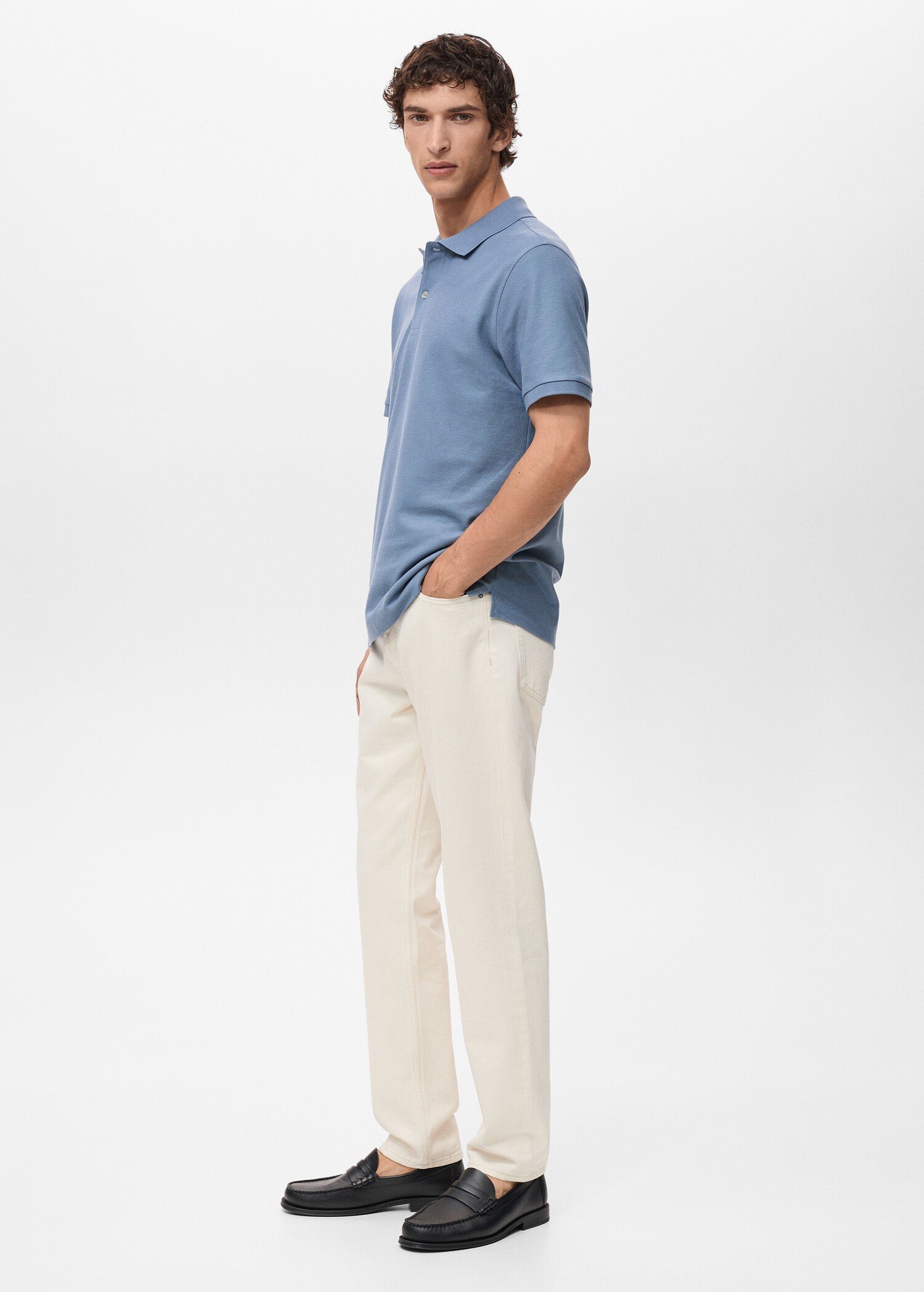 Regular-Fit-Poloshirt aus Baumwoll-Piqué - Detail des Artikels 2