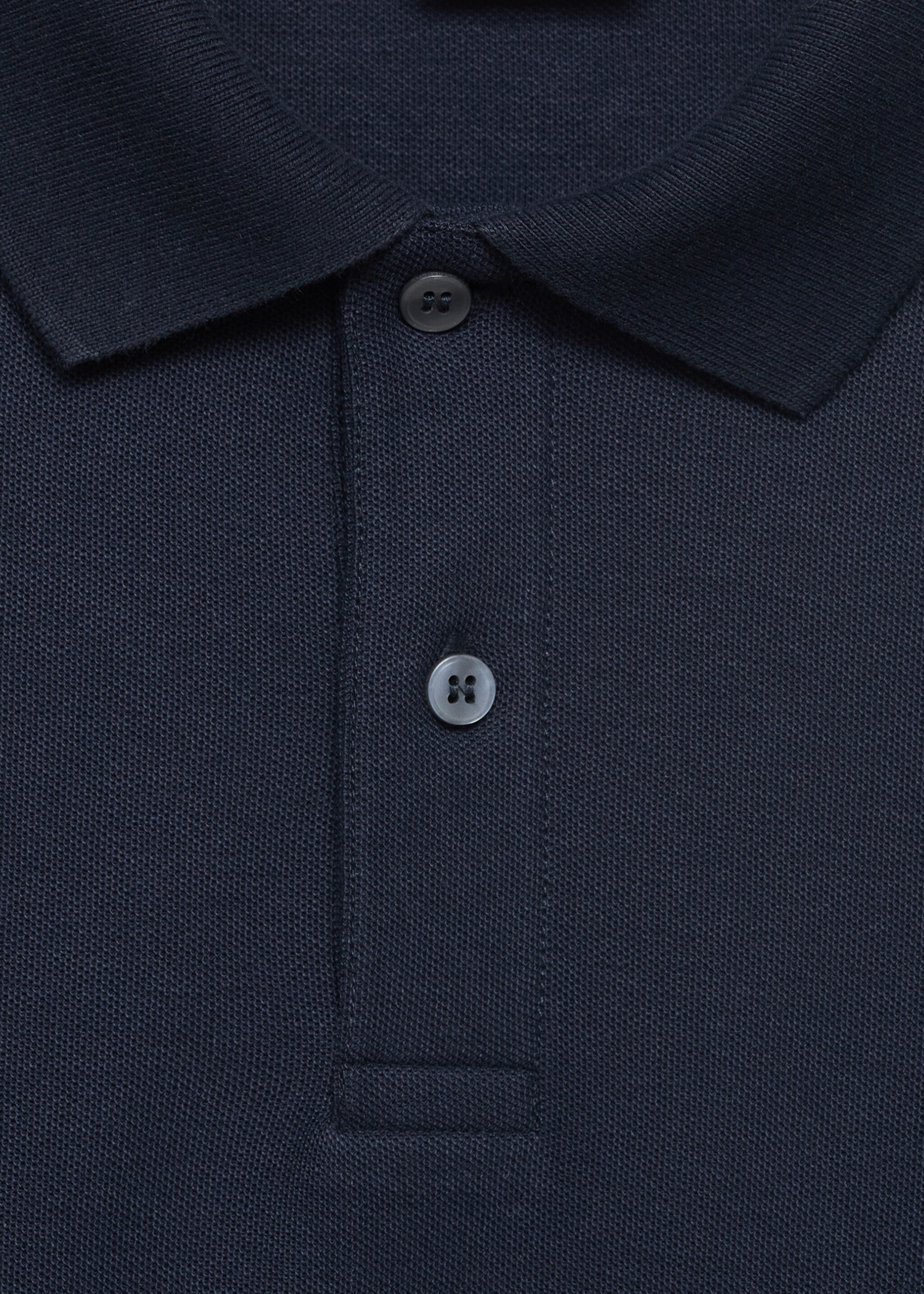 Regular kesim pamuklu pike polo gömlek - Ürün detayı 8
