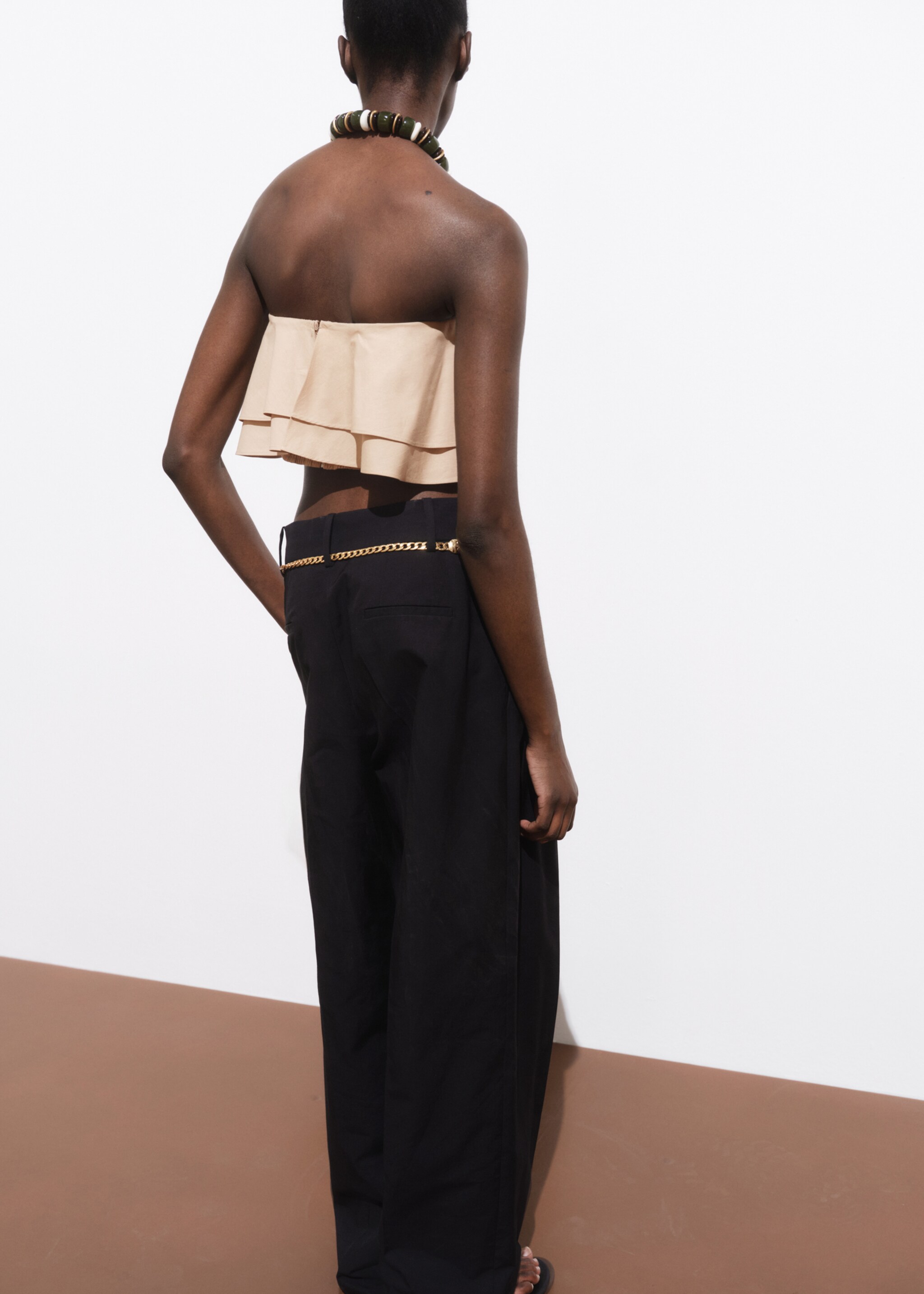 Haut bustier à volants - Verso de l’article
