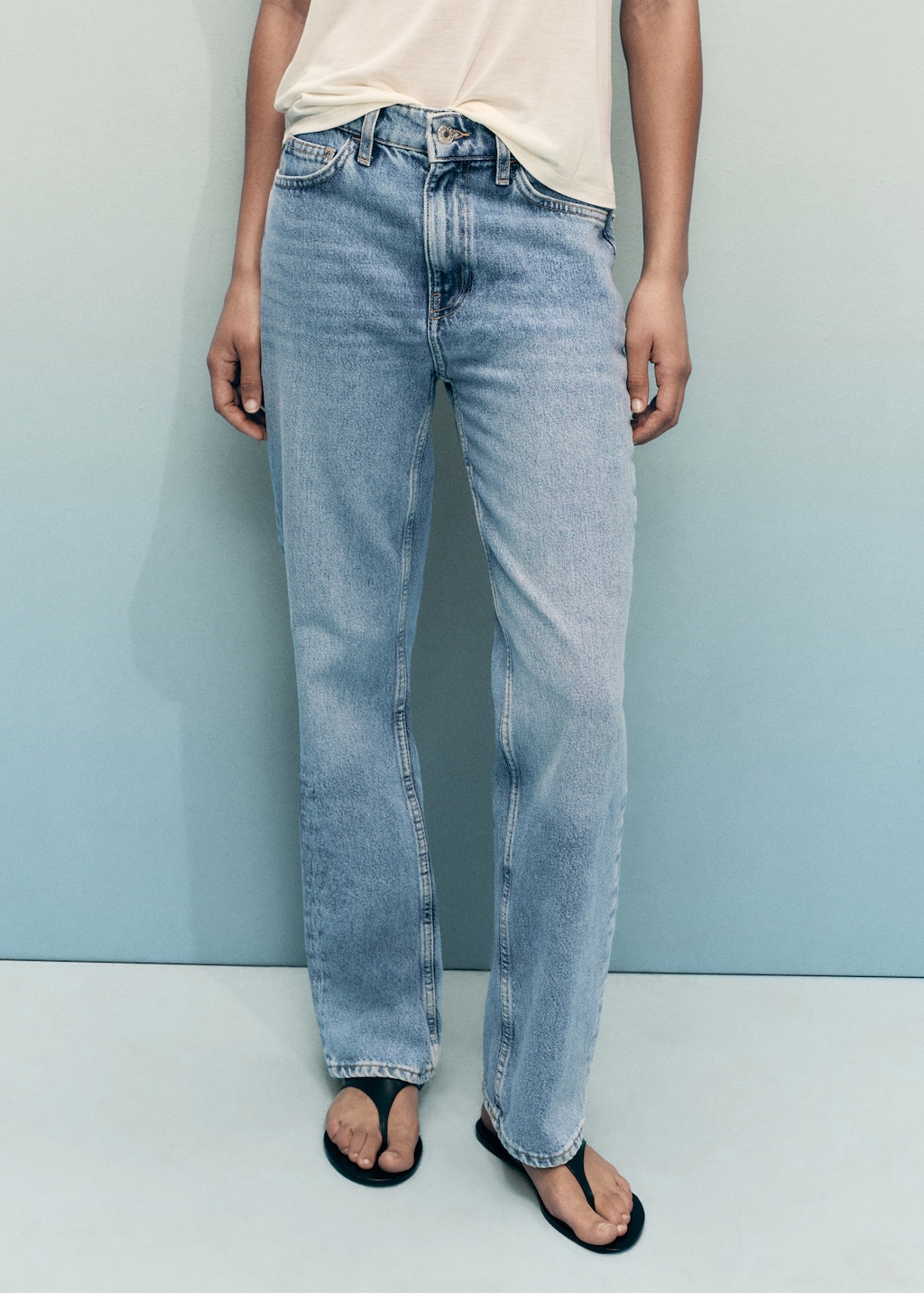 Mango Matilda medium-rise straight-fit jeans