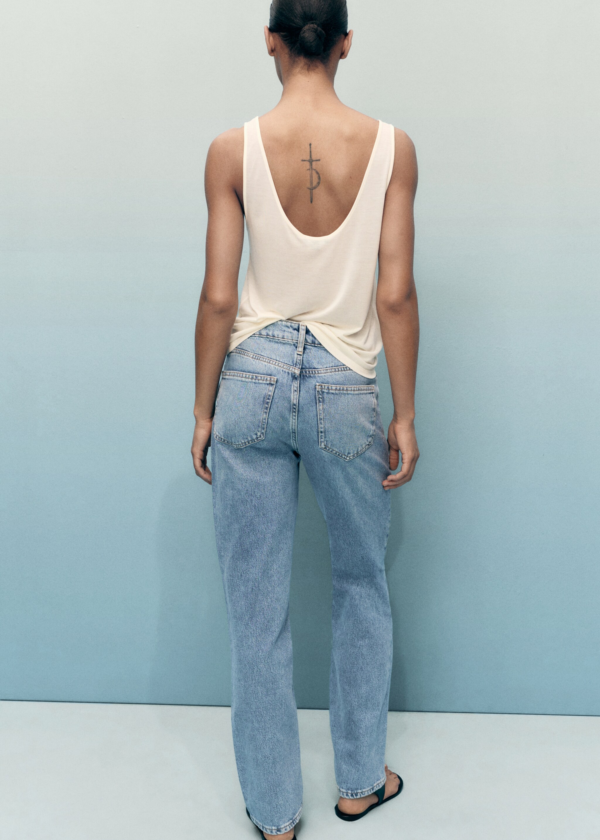 Matilda medium-rise straight-fit jeans - Reverse of the article