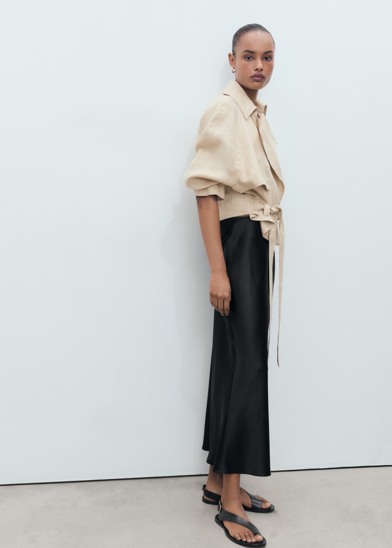 Satin long skirt - Women | MANGO USA
