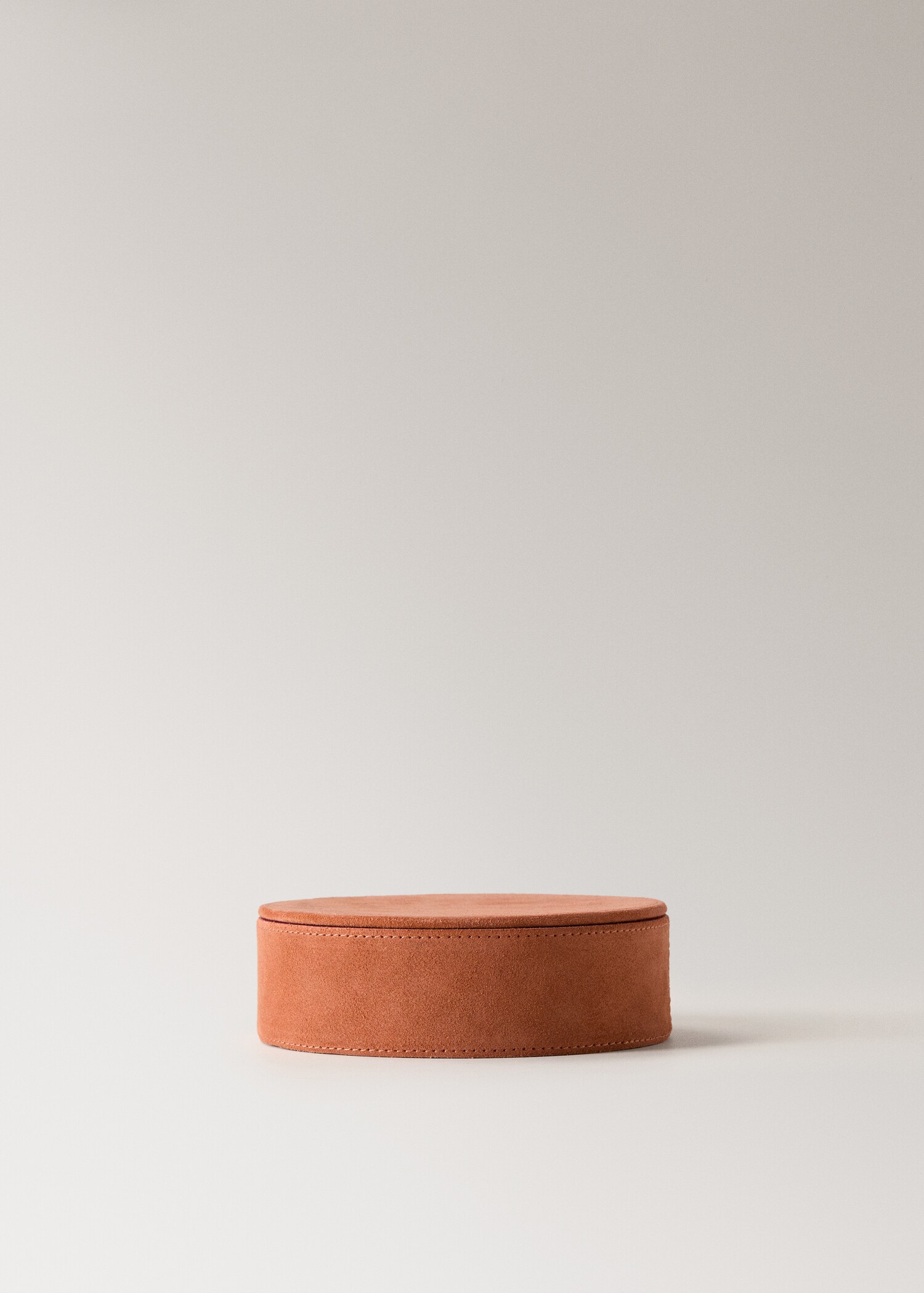 Caja redonda piel bicolor mediana - Artículo sin modelo