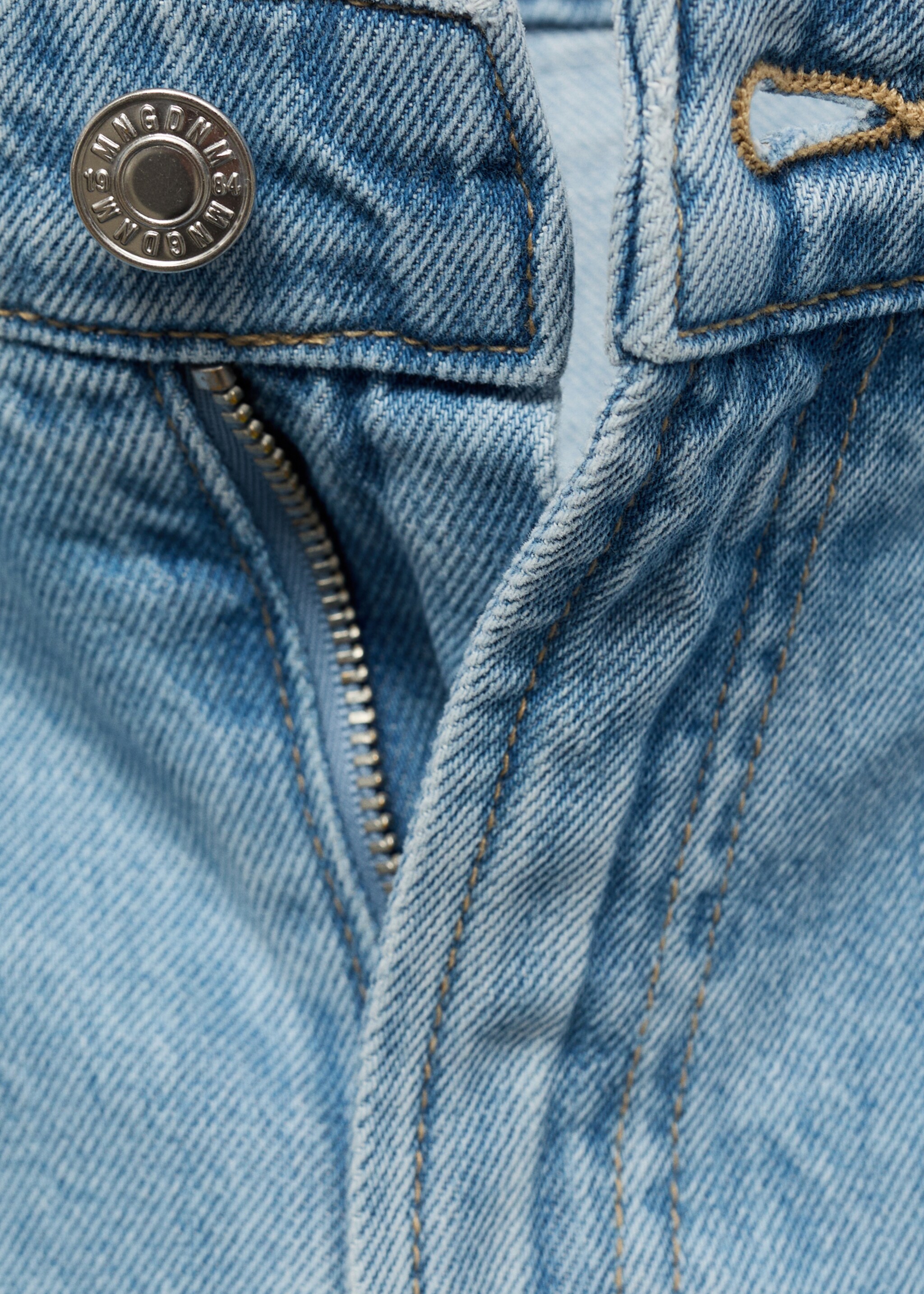 Pleated denim Bermuda shorts - Details of the article 8