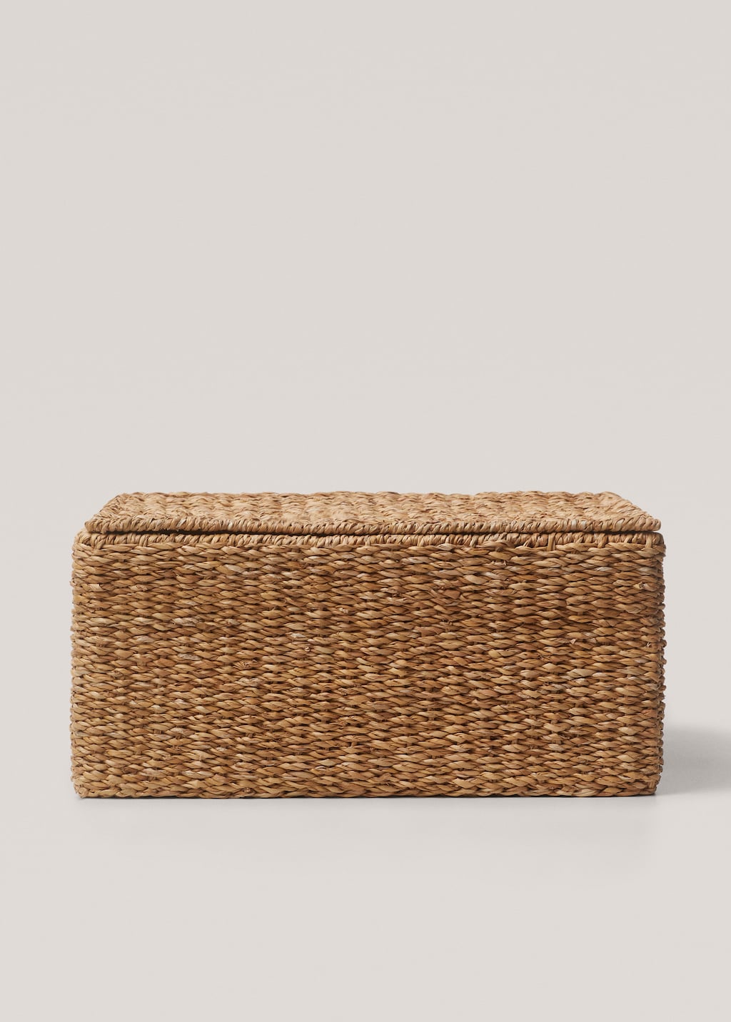 braided basket with handles