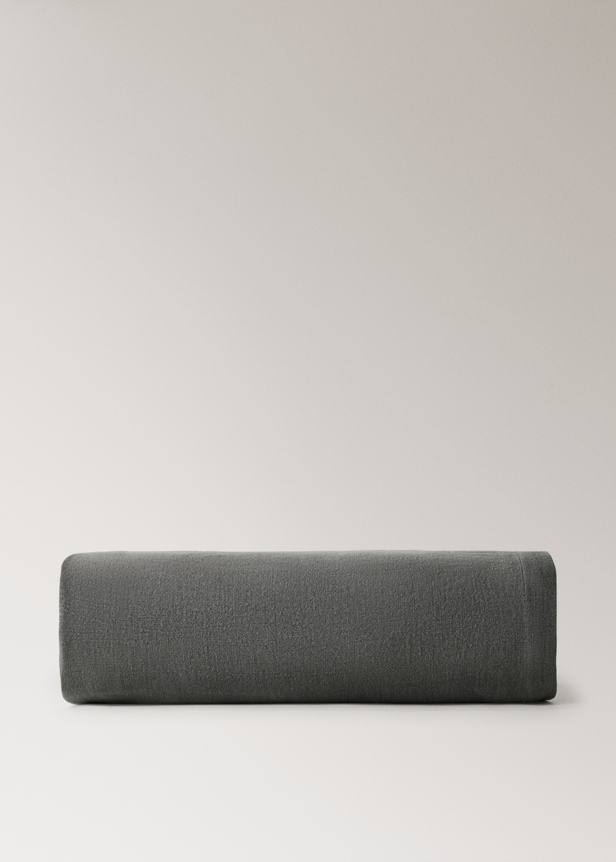 Pläd 100% linne 130/150 cm säng - Artikel utan modell, Mellangrå. Ref: 17051521-00.