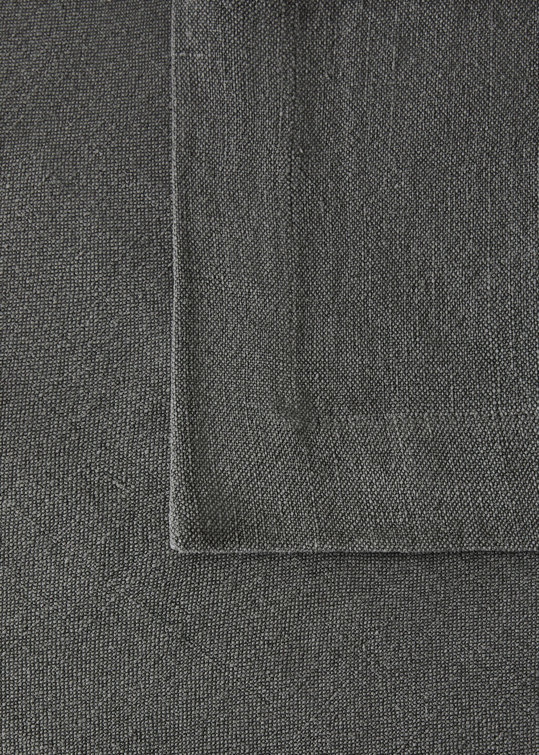 Pläd 100% linne 130/150 cm säng - Detaljer om artikeln 1, Mellangrå. Ref: 17051521-00.