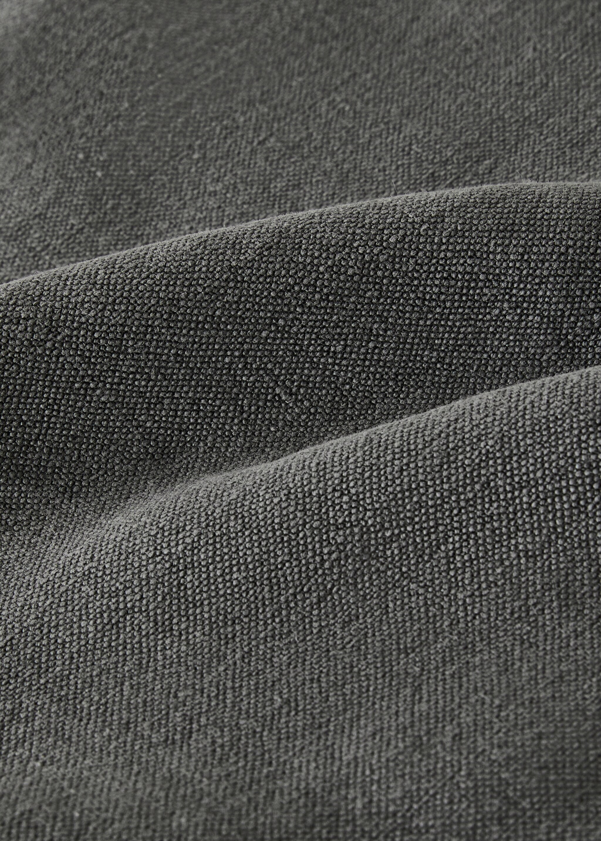 Pläd 100% linne 130/150 cm säng - Detaljer om artikeln 2, Mellangrå. Ref: 17051521-00.