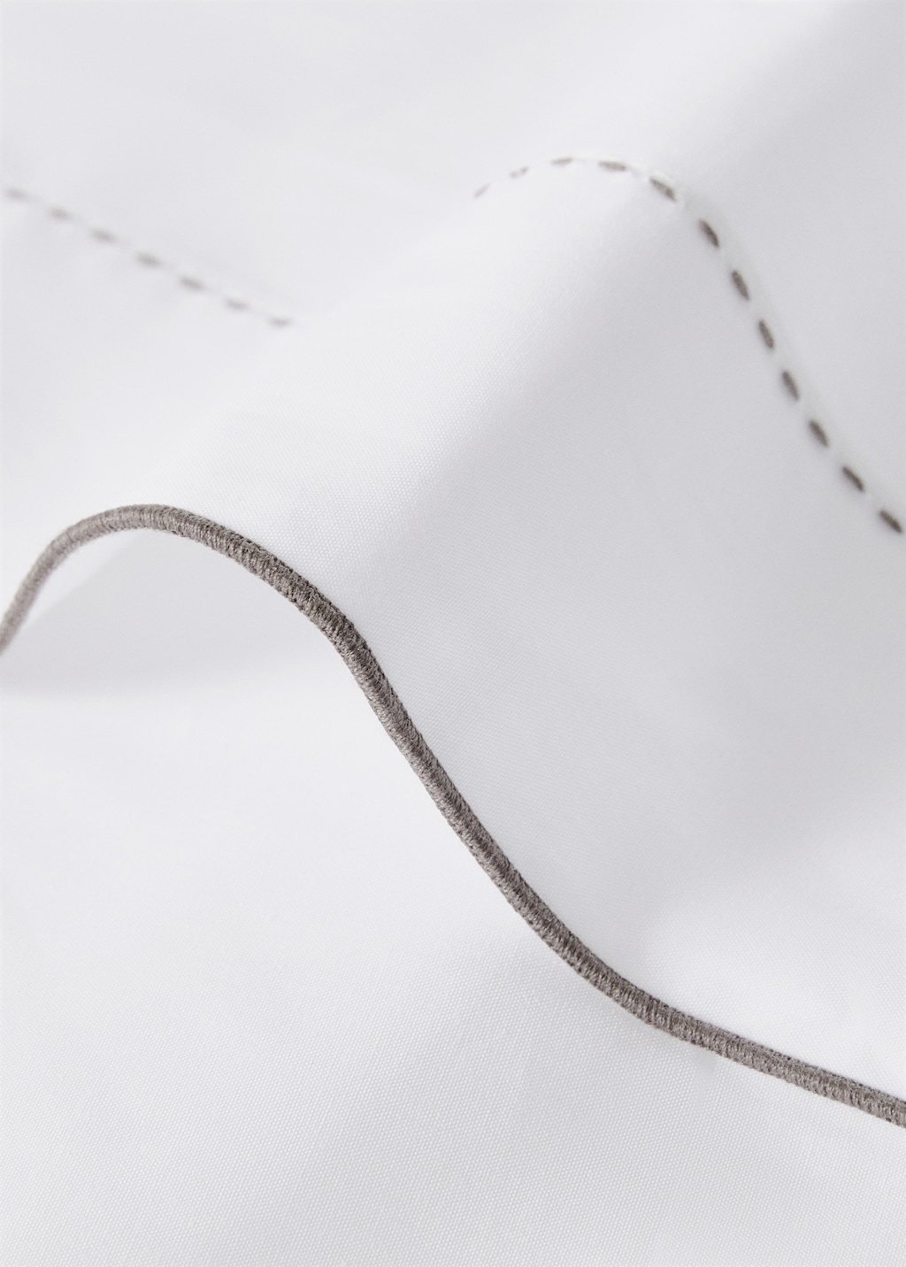 200-thread count percale cotton top sheet for 150/160 cm bed