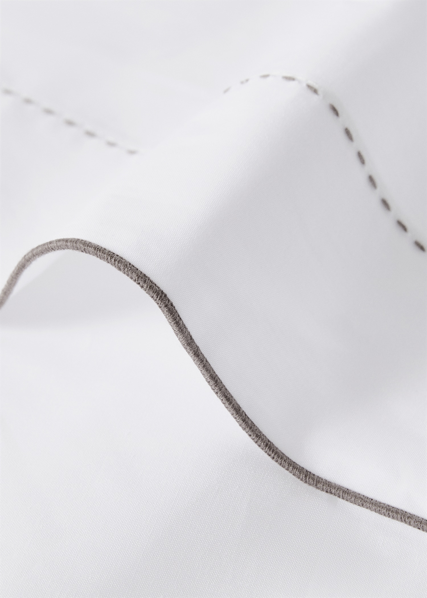 200-thread count percale cotton top sheet for 180/200 cm bed - Details of the article 1