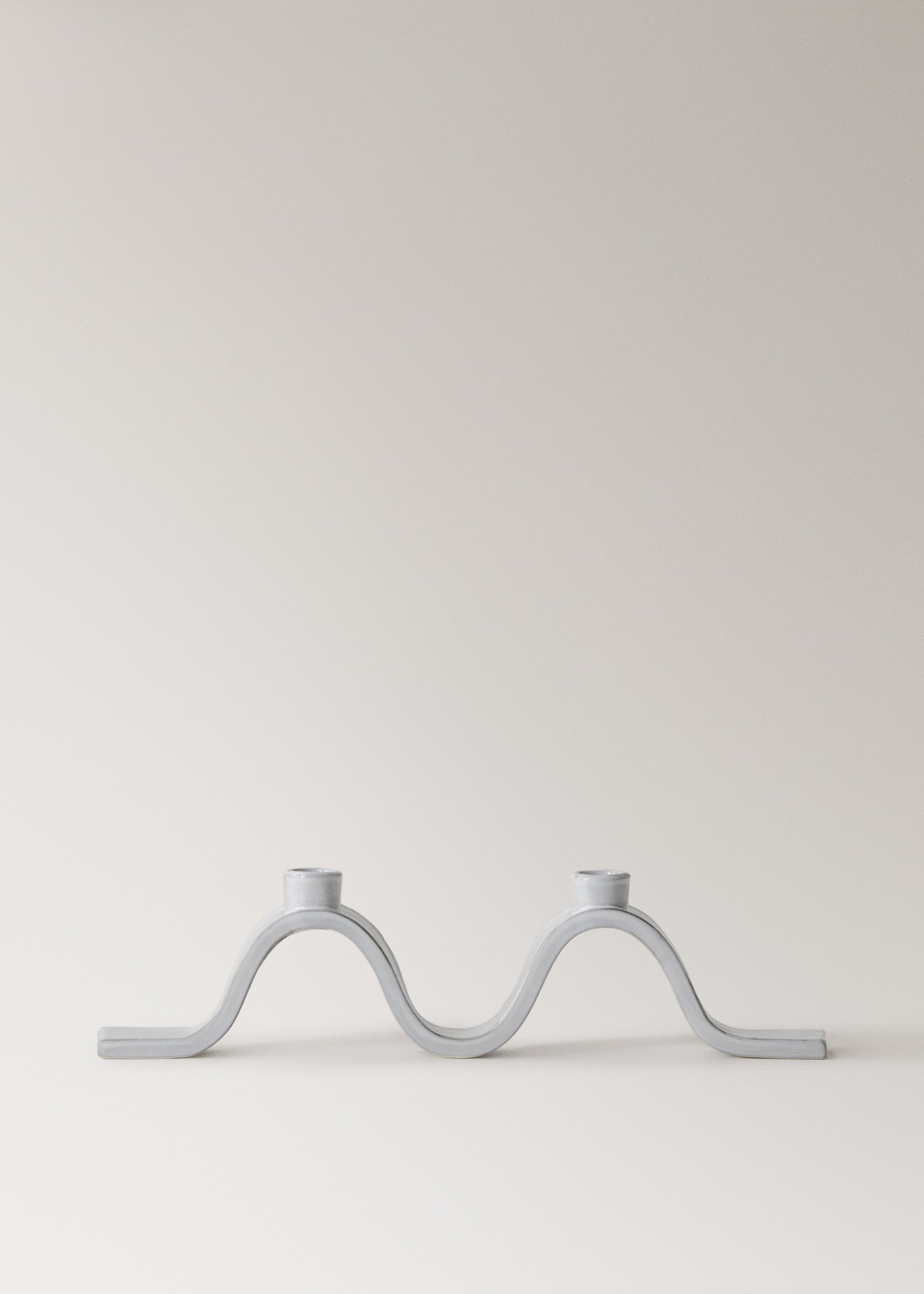 Candelabro gres onda acabado brillante - Artículo sin modelo