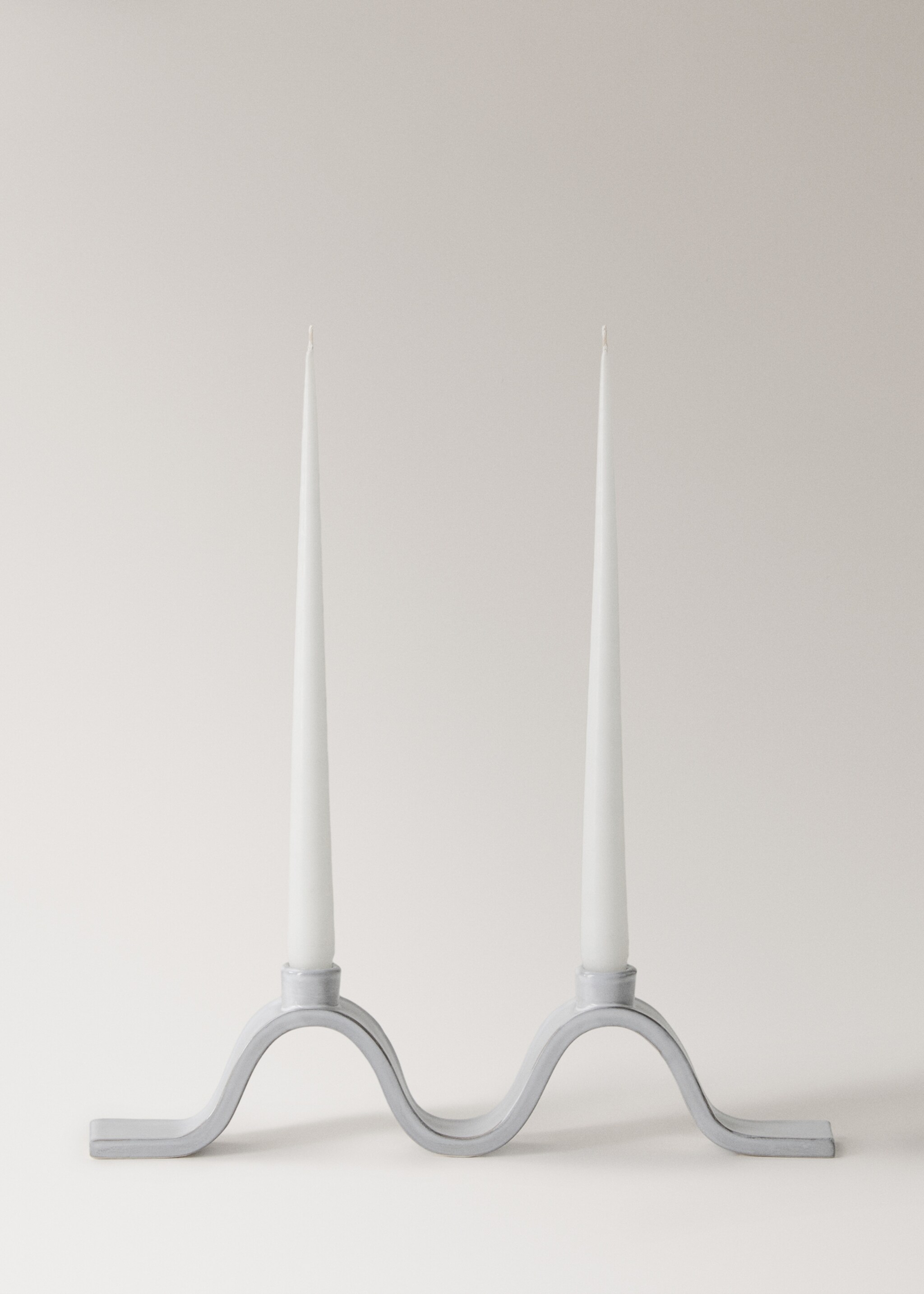 Candelabro gres onda acabado brillante - Detalle del artículo 3