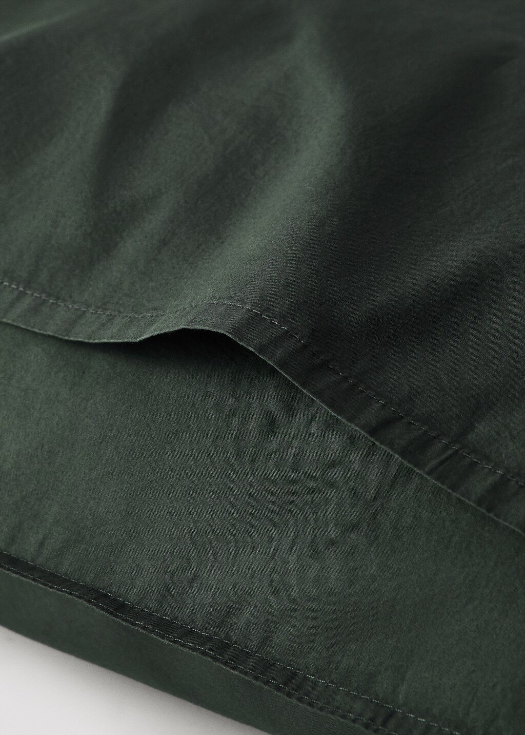 Two cotton poplin pillowcases with double stitching 60x60 cm