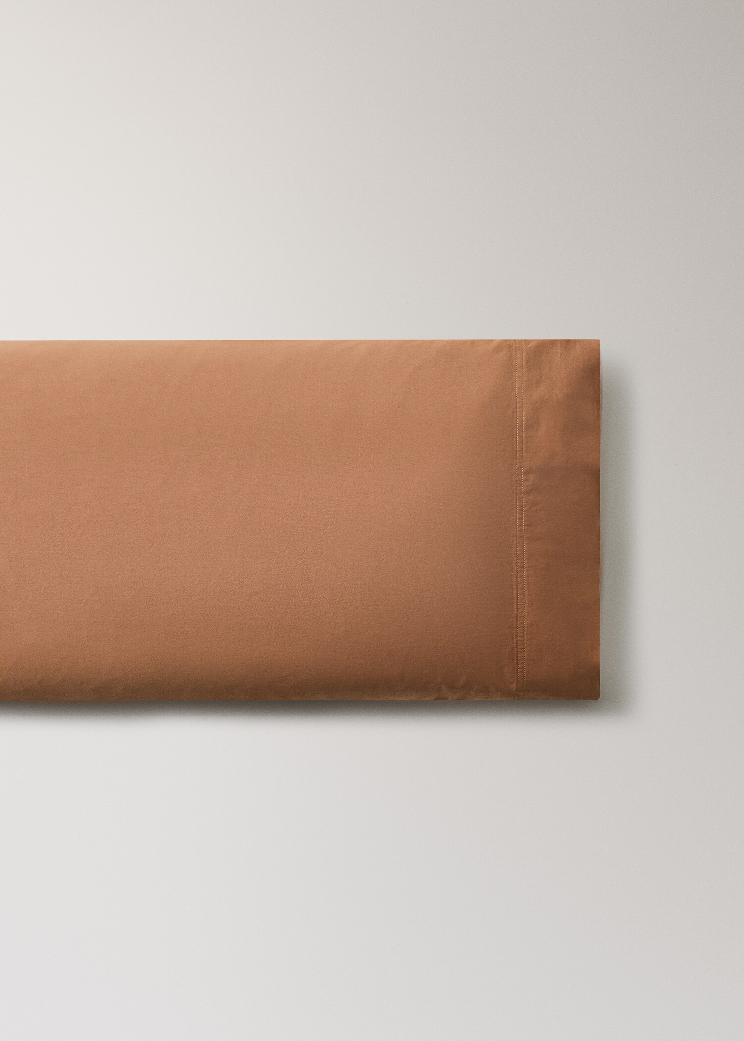 Washed satin cotton pillowcase with double stitching, 45x110 cm - Article without model