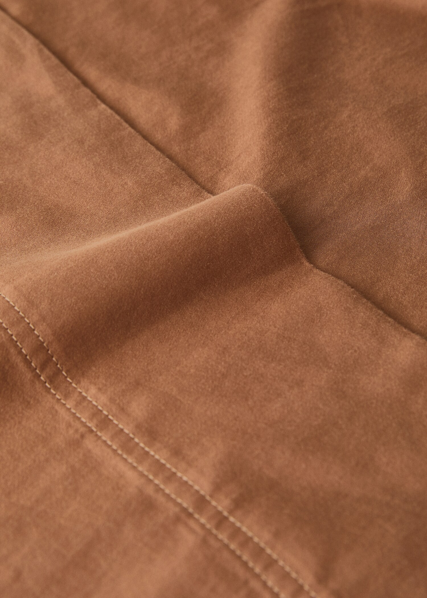 Washed satin cotton pillowcase with double stitching, 45x110 cm - Details of the article 1