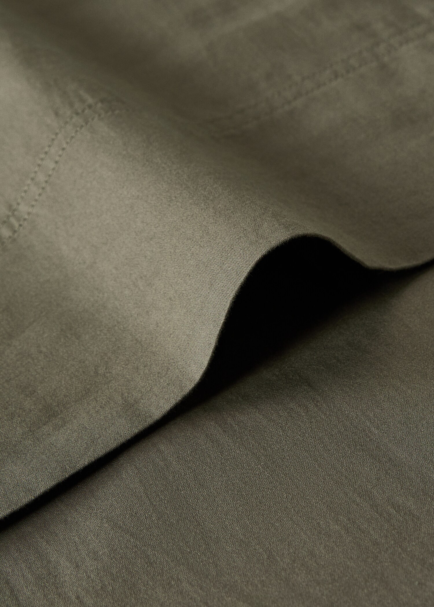 Washed satin cotton pillowcase with double stitching, 45x110 cm - Details of the article 2