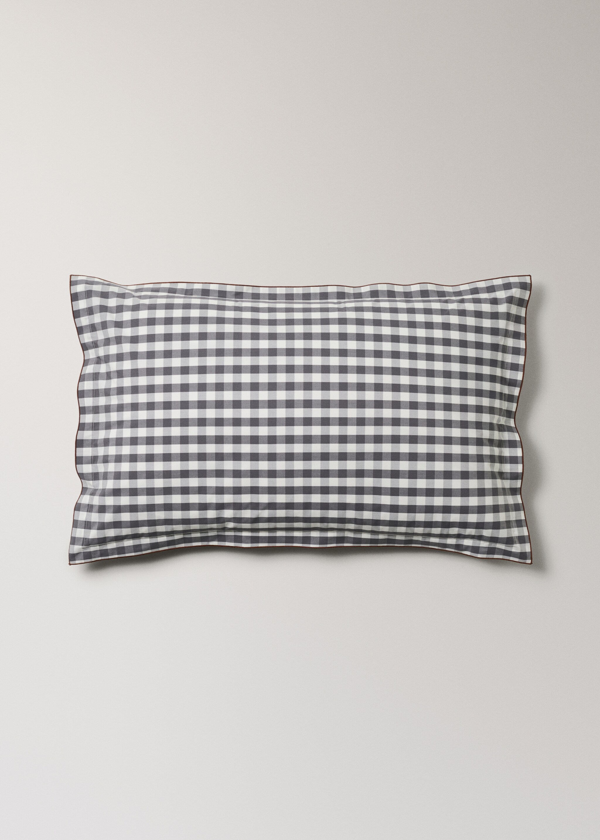 Dos fundas almohadas algodón percal cuadro vichy 50x75 cm - Artículo sin modelo