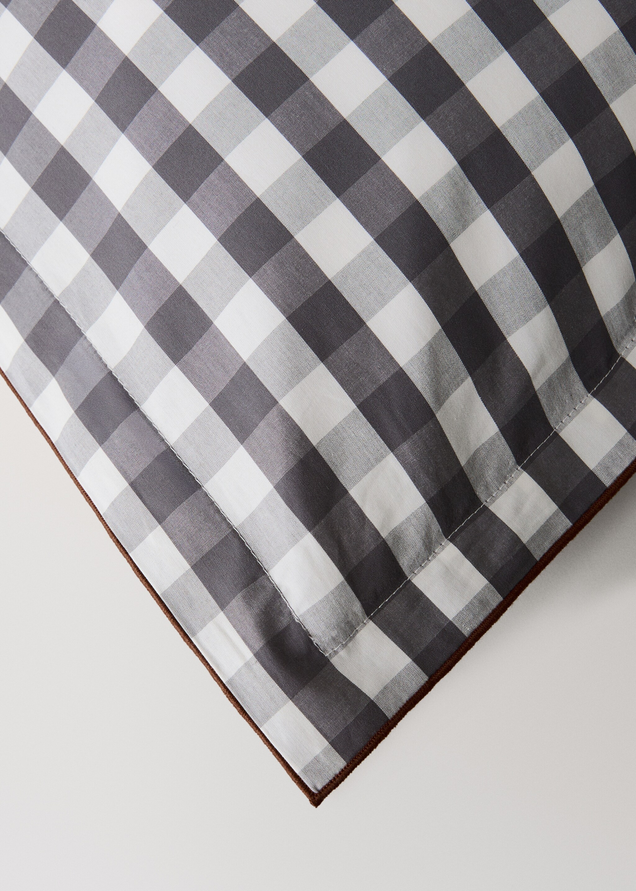 Dos fundas almohadas algodón percal cuadro vichy 50x75 cm - Detalle del artículo 4