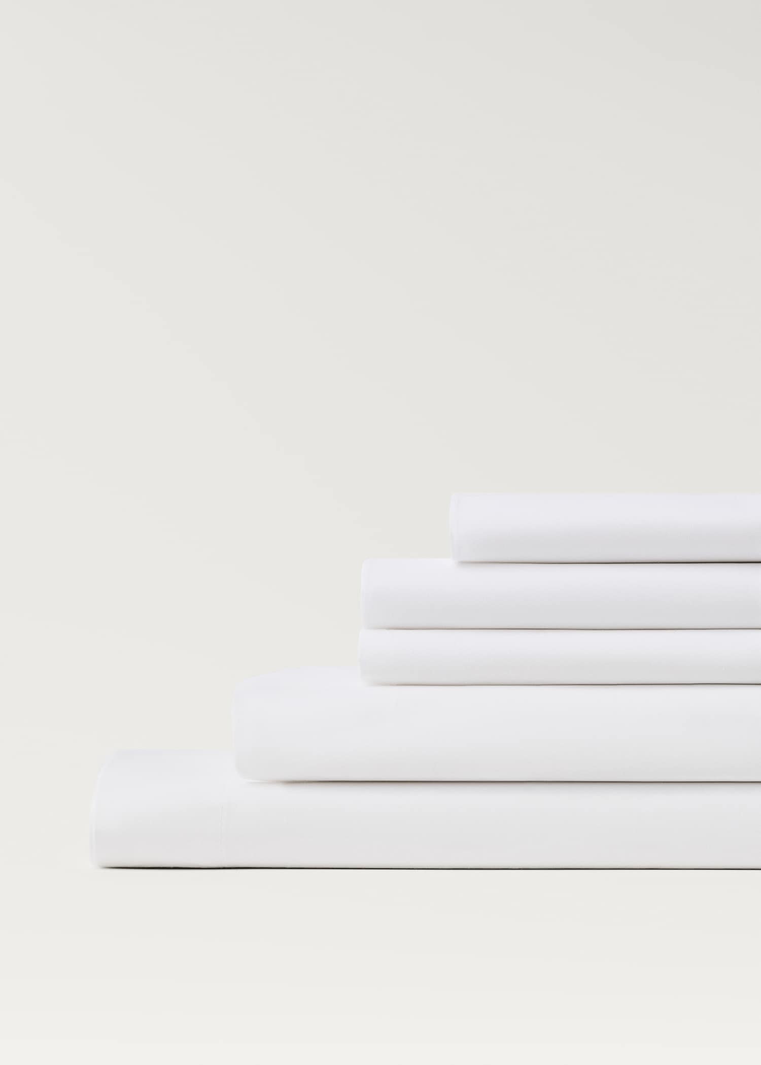 Cotton percale fitted sheet for 150 cm bed - Details of the article 3