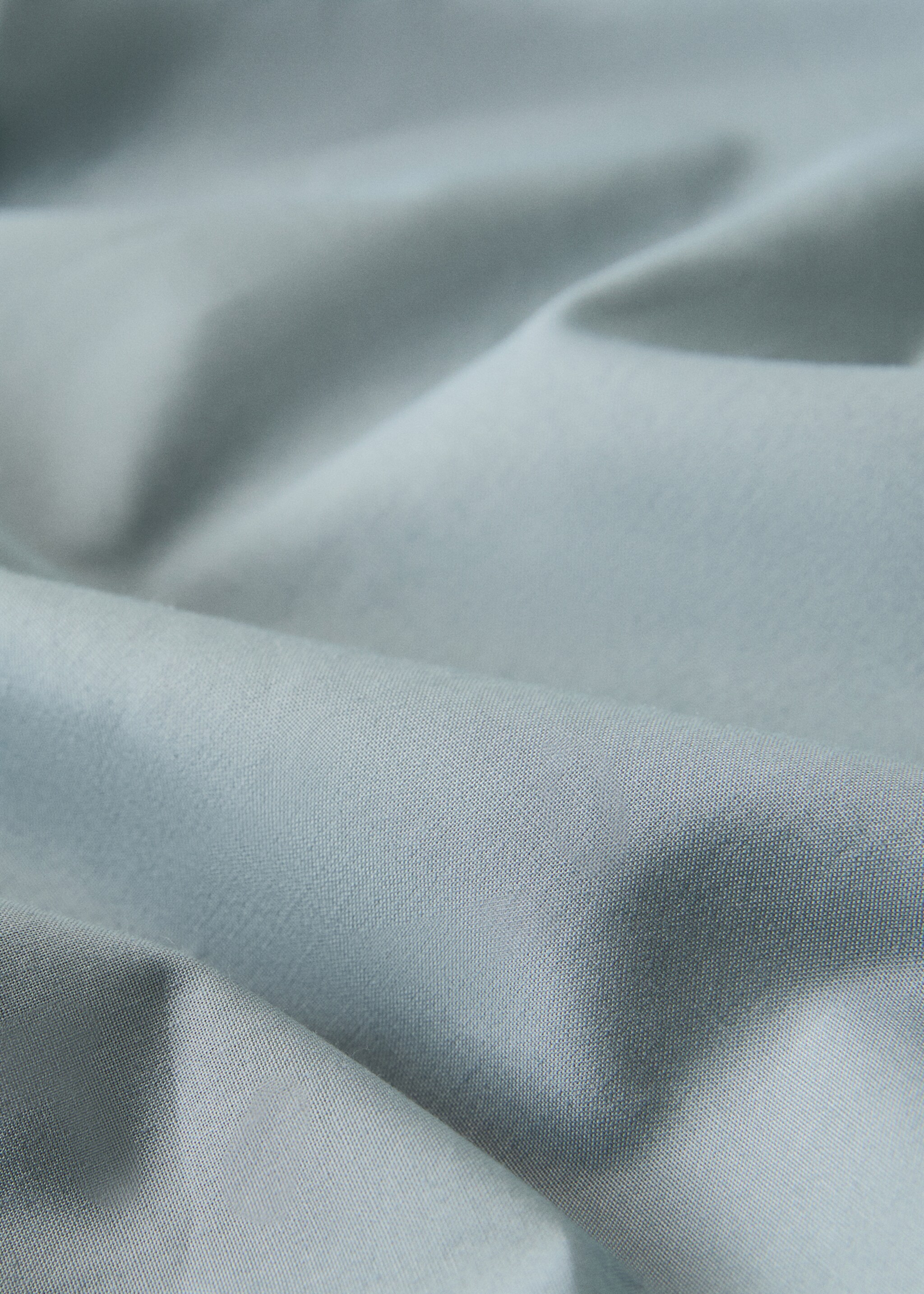 Hoeslaken van perkalkatoen, bed 135/140 cm - Detail van het artikel 2, Blauw. Ref: 17051546-00.
