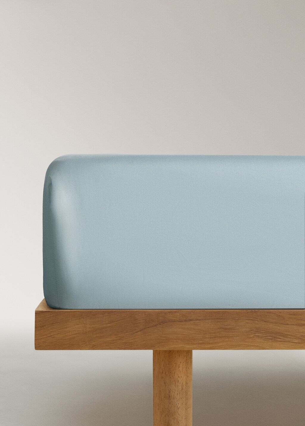 Percale cotton fitted sheet for 90 cm bed