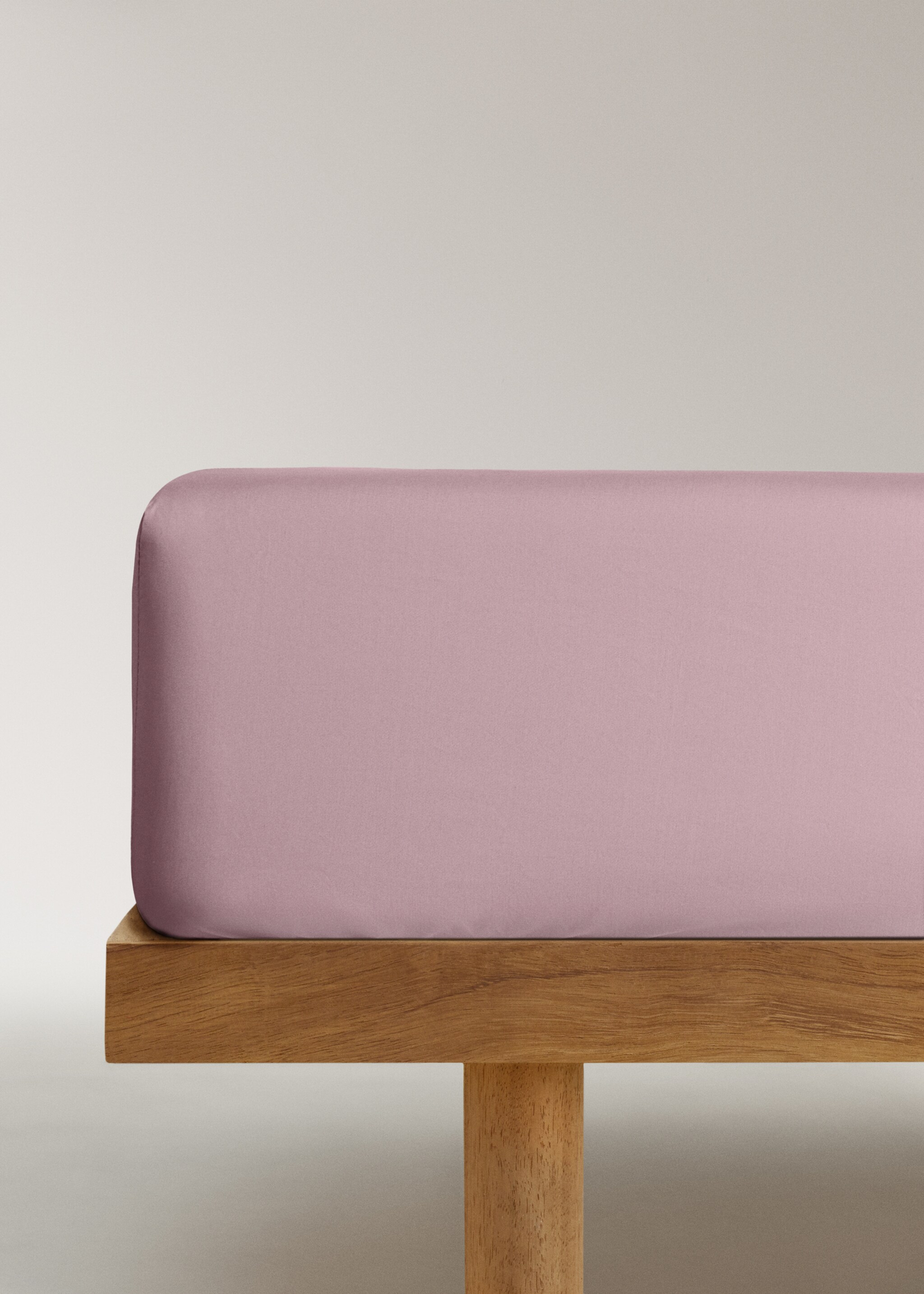 Sábana bajera algodón percal cama 90 cm - Artículo sin modelo, Ciruela. Ref: 17051547-00.