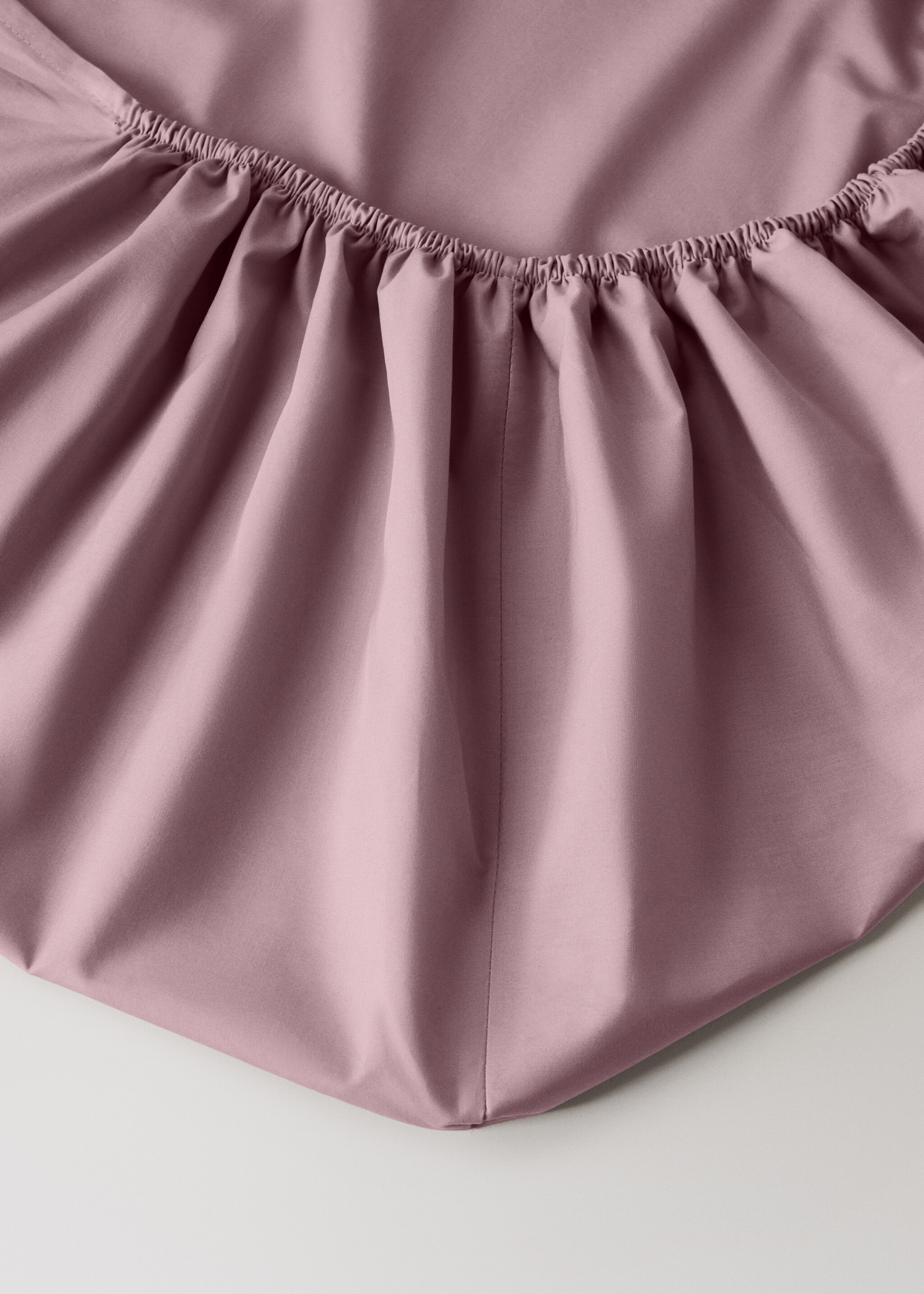 Sábana bajera algodón percal cama 90 cm - Detalle del artículo 1, Ciruela. Ref: 17051547-00.