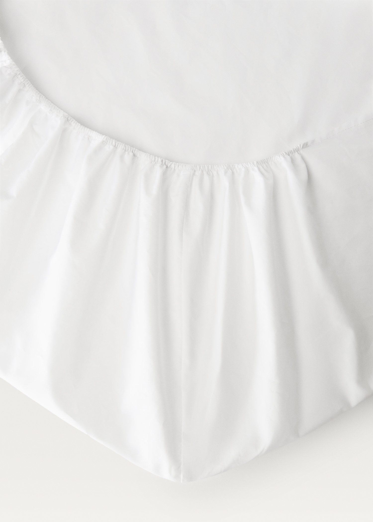 Percale cotton fitted sheet 300 threads for king bed - Details of the article 1