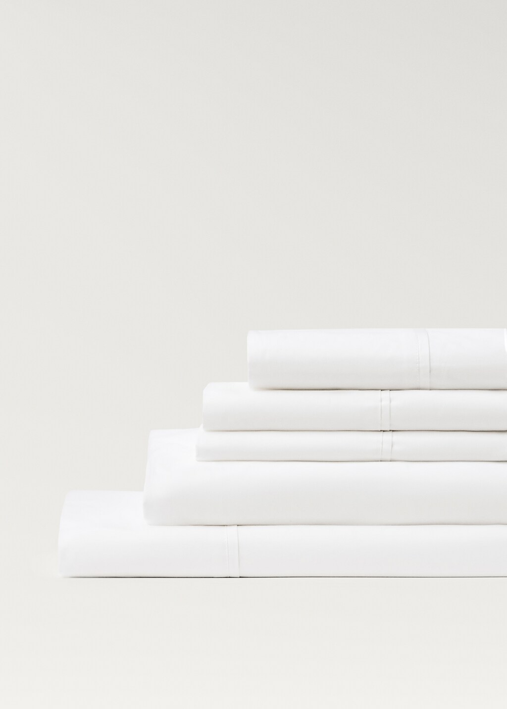 Percale cotton fitted sheet 300 threads for king bed