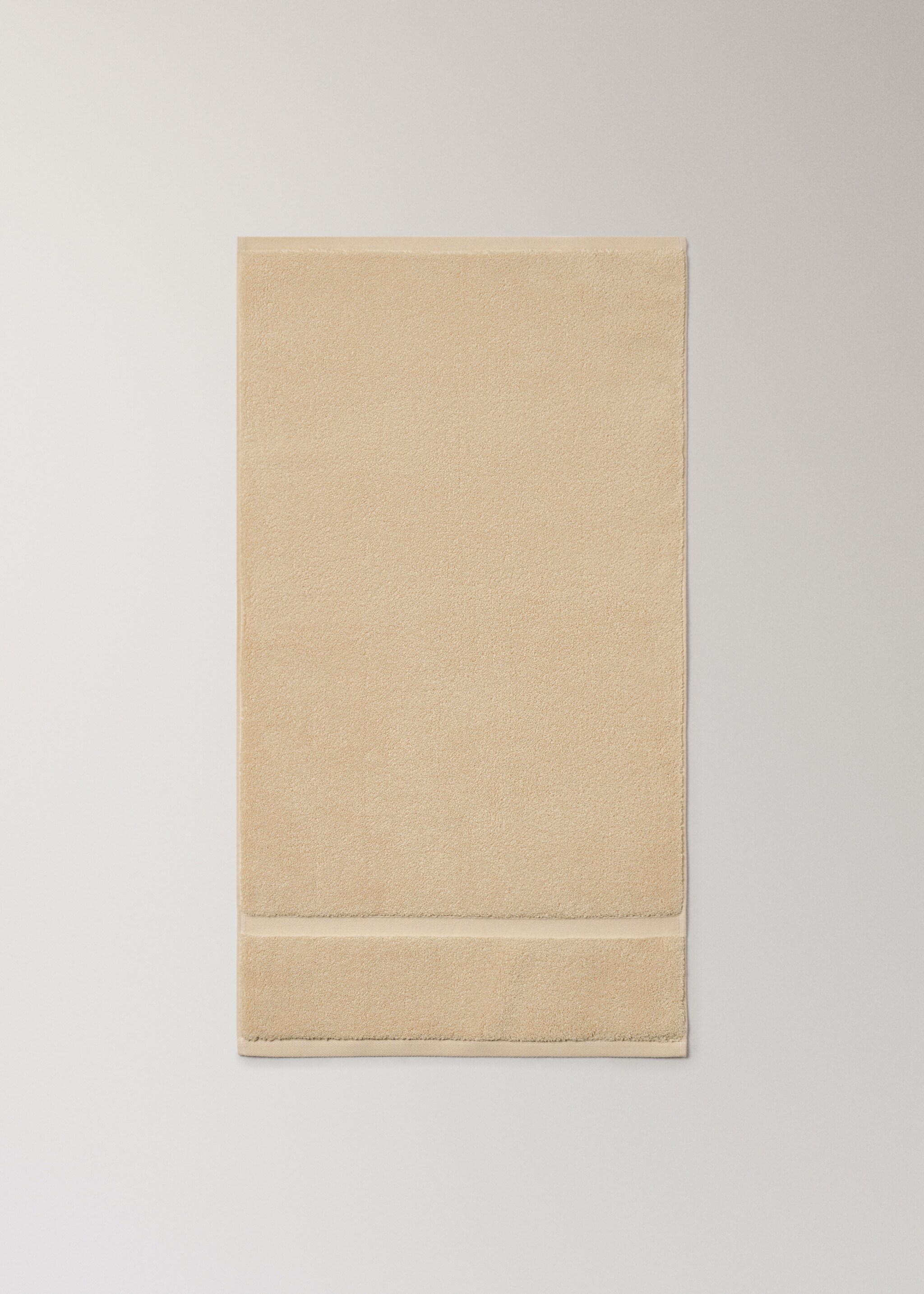 Extra-soft bathroom towel - Details of the article 3, Beige. Ref: 17051558-00.